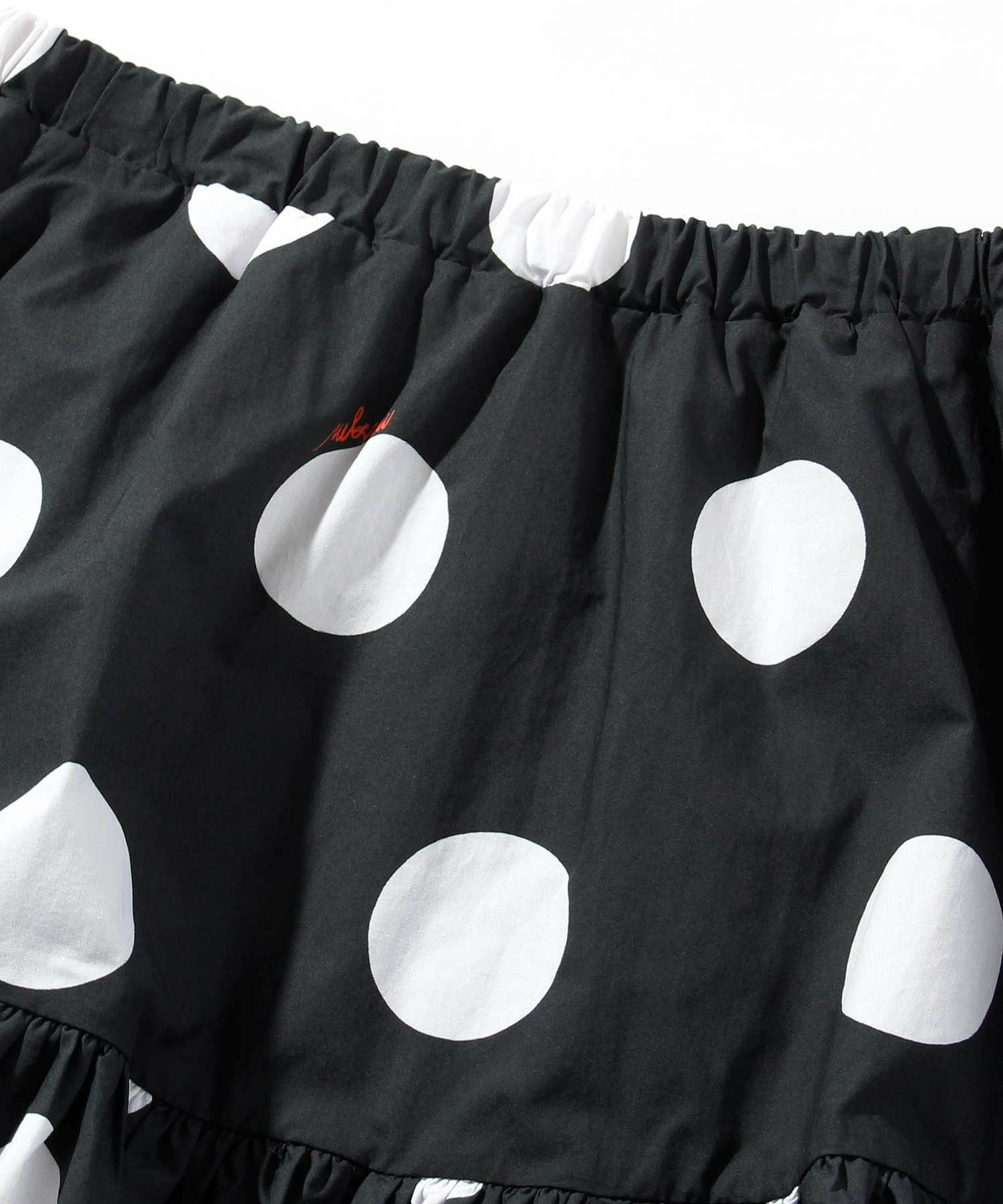 【超特価‼️】MSGM エムエスジーエム バンブー柄フリンジスカート 40 MSGM(エムエスジーエム)Kids & Junior ドット柄コットンスカート