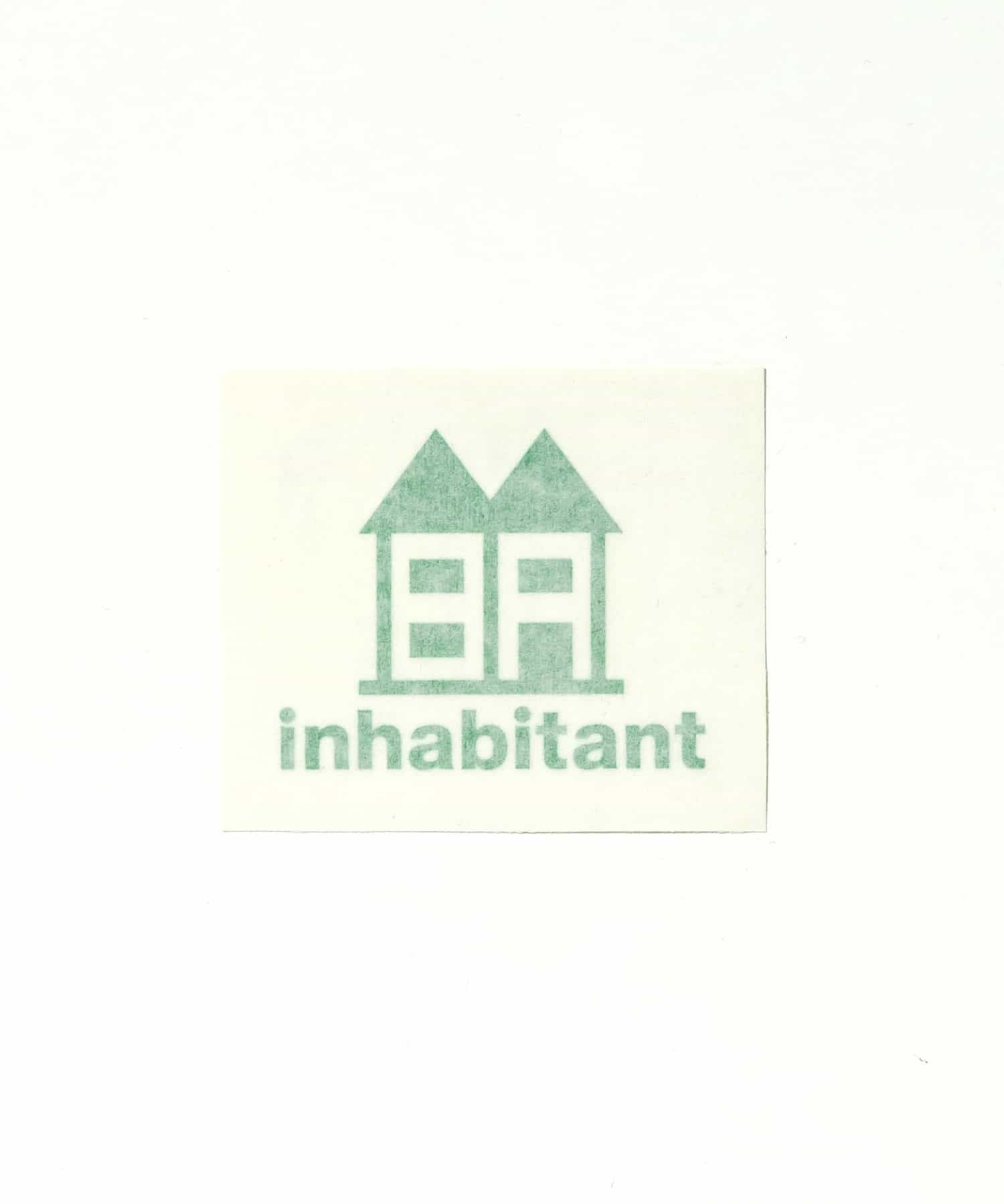 inhabitant　インハビタント　ステッカー inhabitant(インハビタント)Inhabitant logo sticker ステッカー