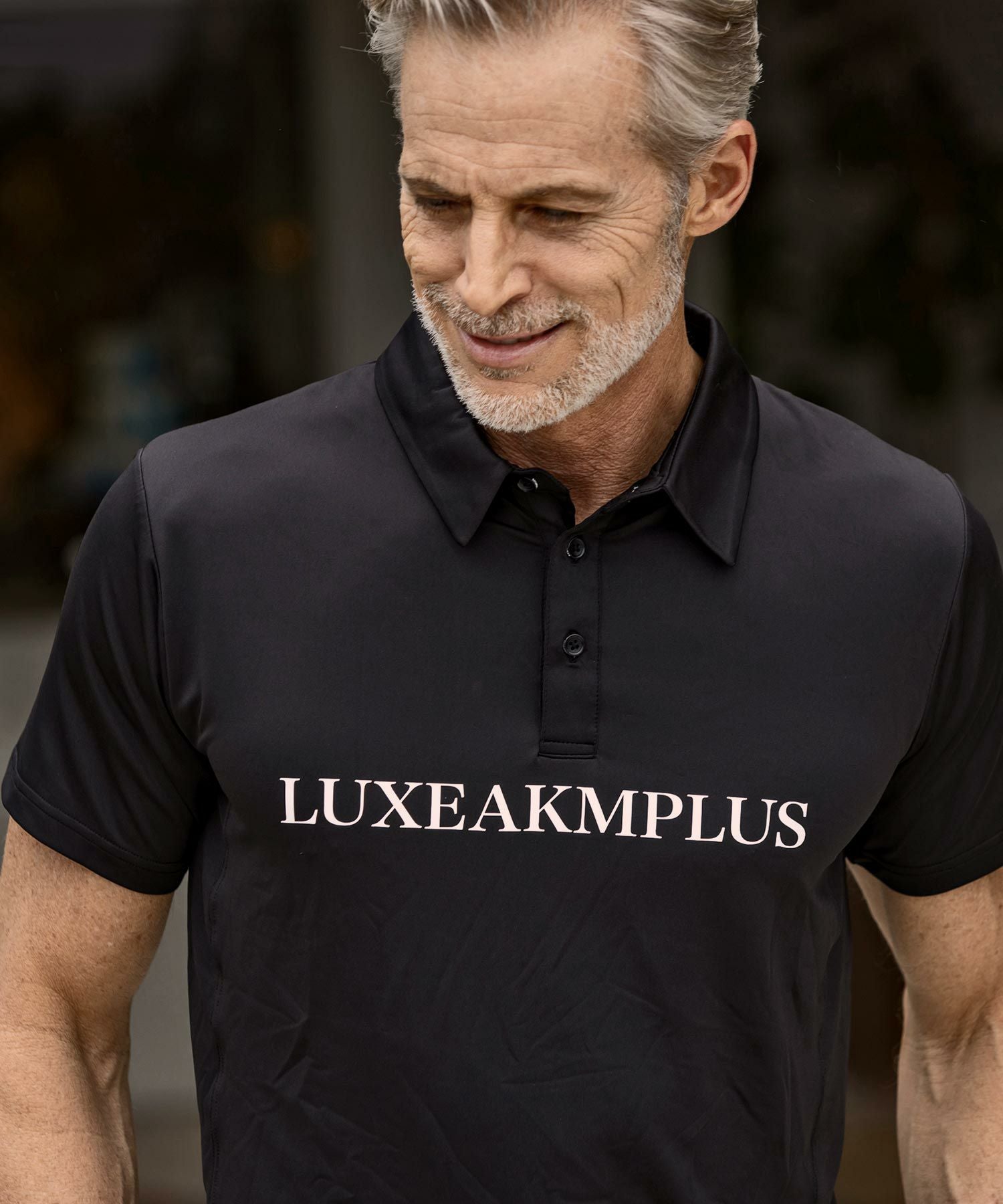 LUXEAKMPLUS(リュクスエイケイエムプラス)ゴルフ フロントロゴ半袖