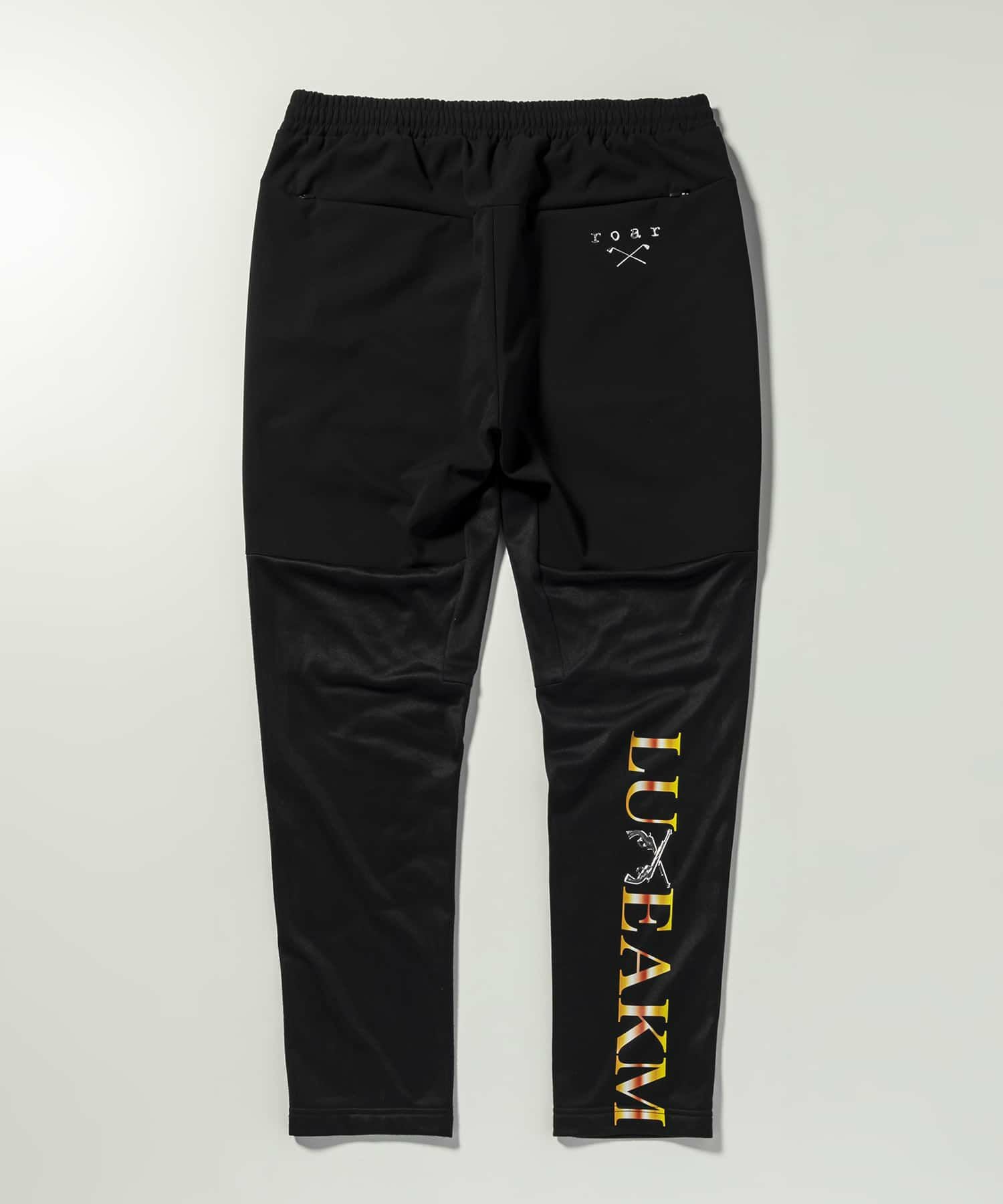 【LUXEAKMPLUS×roar】 バックロゴ防風パンツ新品未使用 タグ付 LUXEAKMPLUS×roar(リュクスエイケイエムプラス)ゴルフ バックロゴ防風