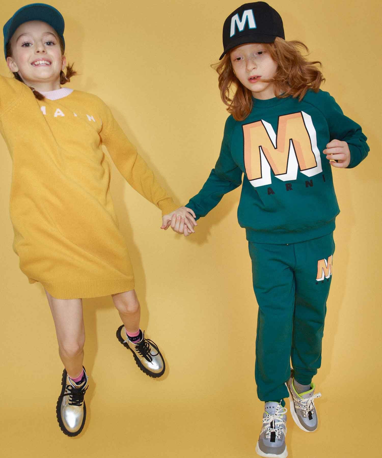 MARNI Kids ＆ Junior ワンポイントブランドロゴスウェットパンツ MARNI（マルニ） パンツ 入学式 Kids ＆ Junior ワンポイントブランド