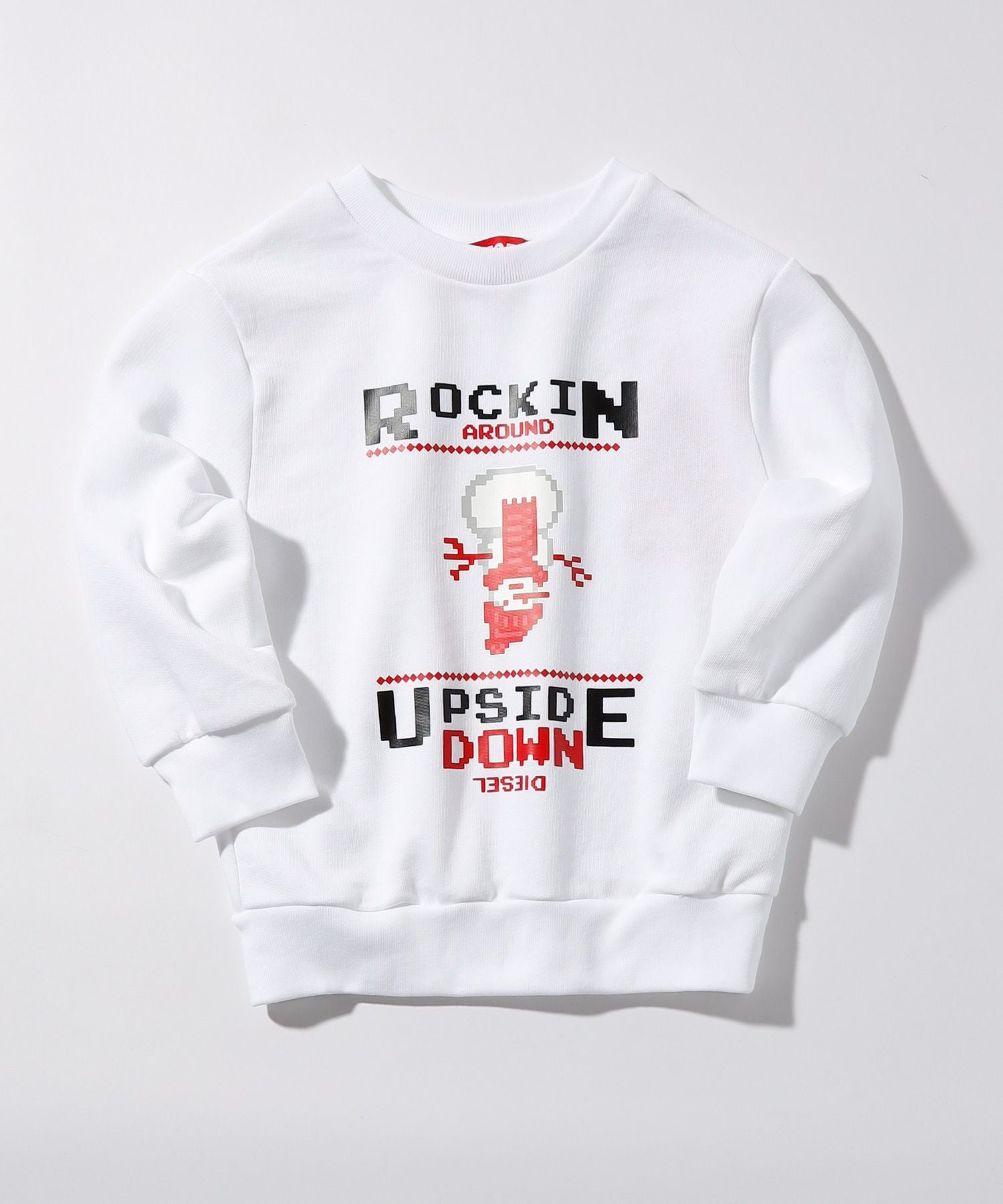 洗練されたデザイン　DIESEL BABY　ロゴスウェット　ブラック　18M DIESEL(ディーゼル)Kids & Junior ブランドロゴスウェットプルオーバー