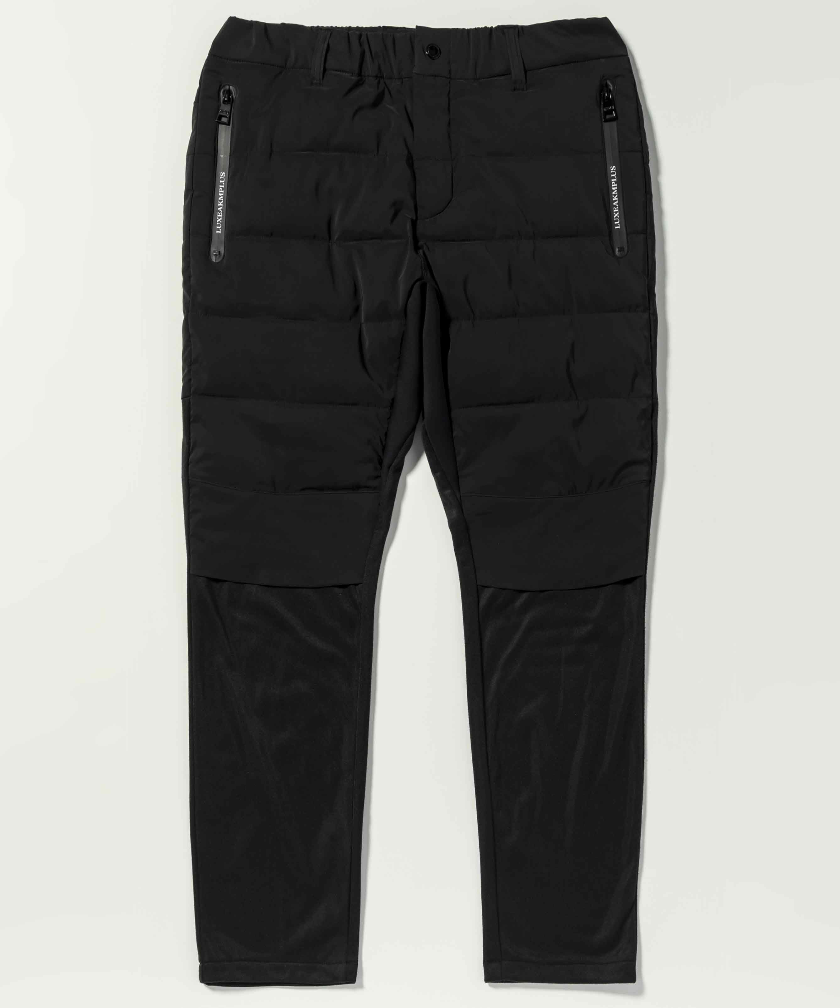 新品【LUXEAKMPLUS】リュクスエイケイエムプラスゴルフ 裏起毛パンツXL LUXEAKMPLUS(リュクスエイケイエムプラス)ゴルフ 中綿サイドロゴ