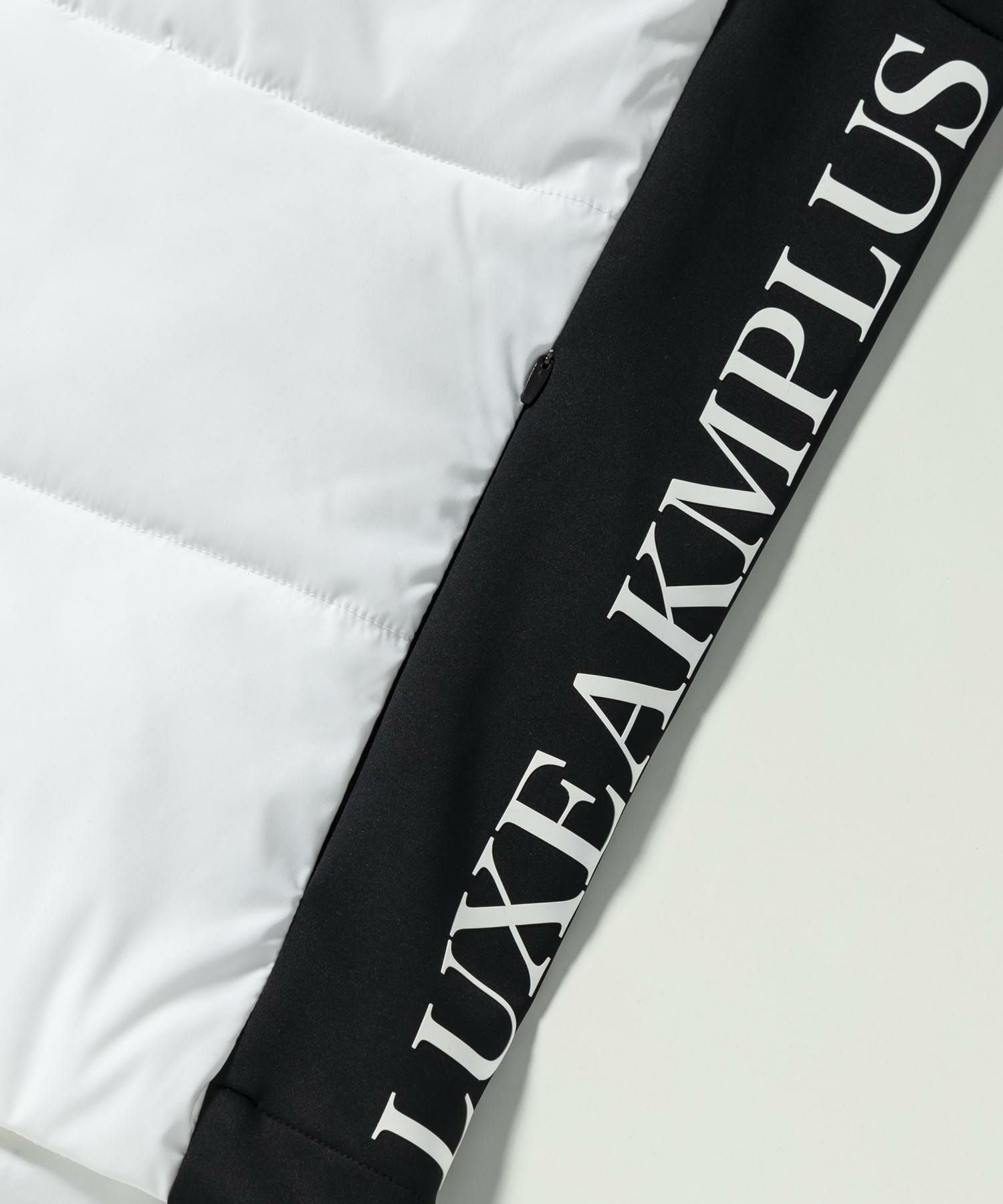 【新品】LUXEAKMPLUS　ゴルフ サイドロゴフィット中綿ベスト　XL LUXEAKMPLUS(リュクスエイケイエムプラス)ゴルフ サイドロゴフィット