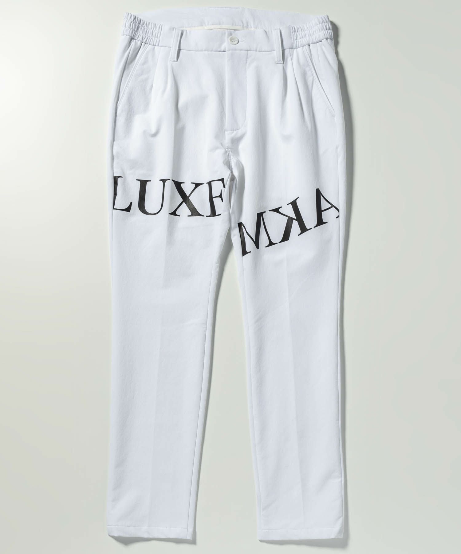 新品【LUXEAKMPLUS】リュクスエイケイエムプラスゴルフ 裏起毛パンツXL LUXEAKMPLUS(リュクスエイケイエムプラス)ゴルフ 中綿サイドロゴ