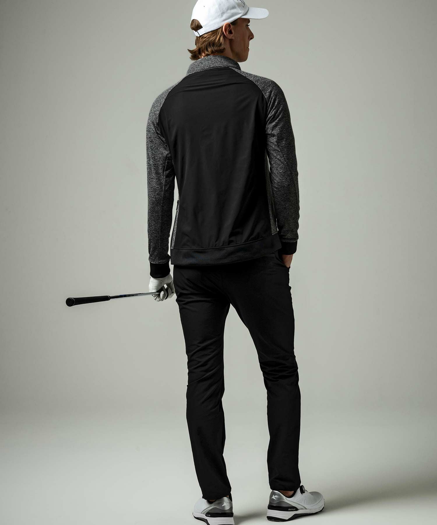 LUXEAKMPLUS リュクスエイケイエムプラス 26cm BLACK 新品 LUXEAKMPLUS(リュクスエイケイエムプラス)ゴルフ ハーフジップ防風