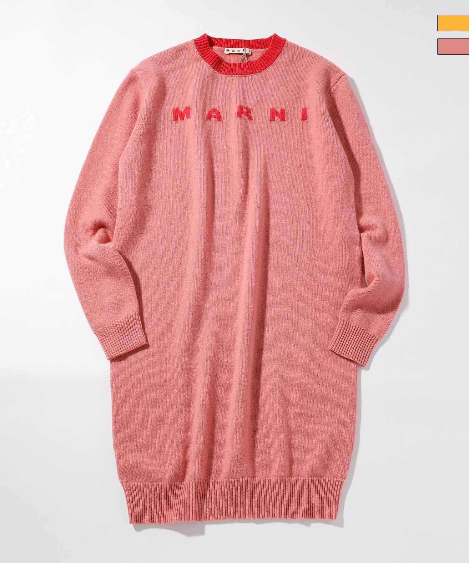MARNI(マルニ)Kids & Junior ブランドロゴ長袖ニットワンピース