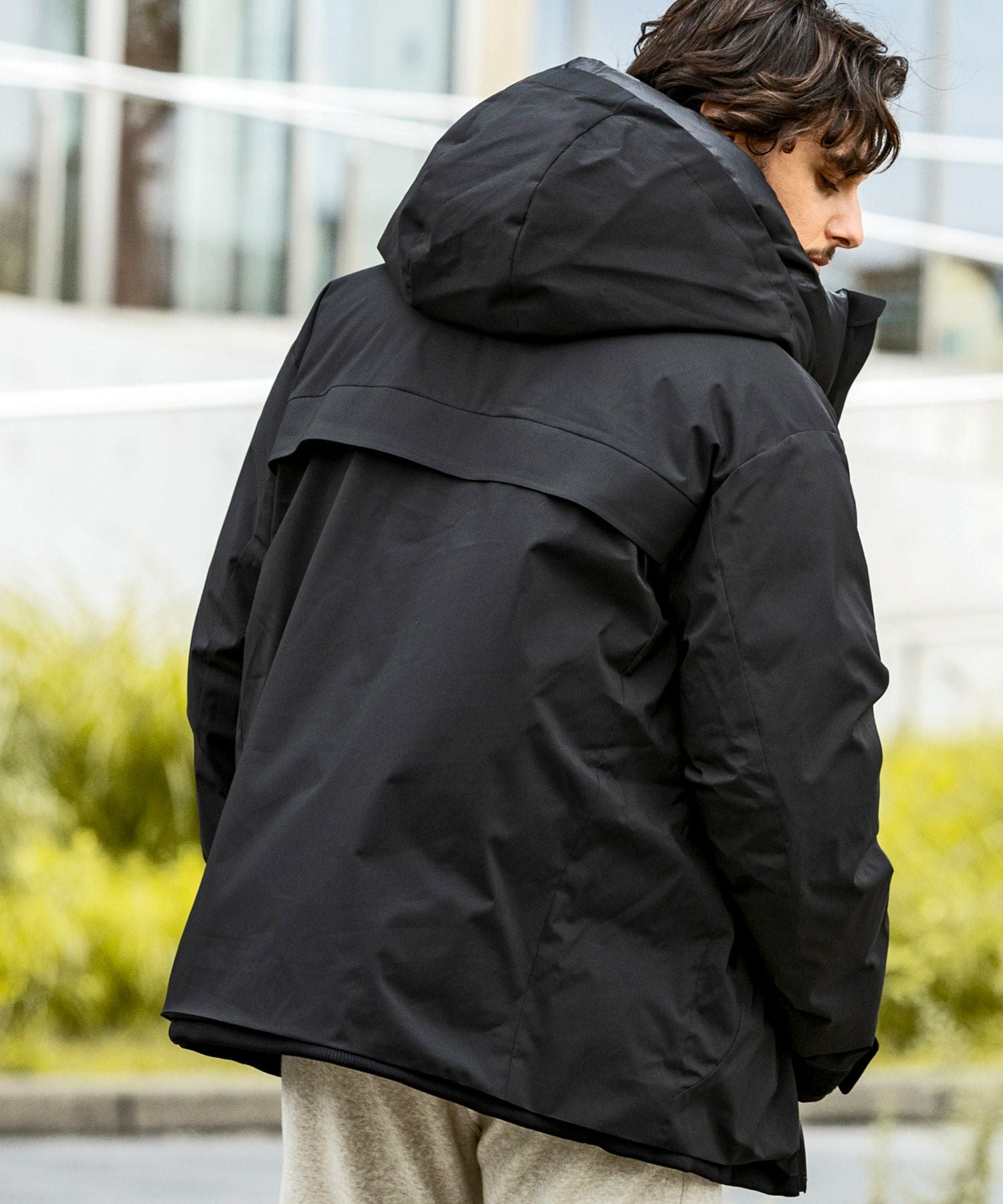 elev フード付きグレージャケット Eddie Bauer EB514 Packable Quilted Full-Zip - Metal Grey | Full Source
