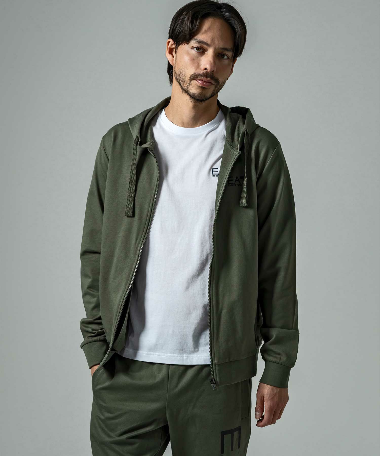 EMPORIO ARMANI EA7(イーエーセブン)TRAIN CORE ID M HOODIE FZ COFT