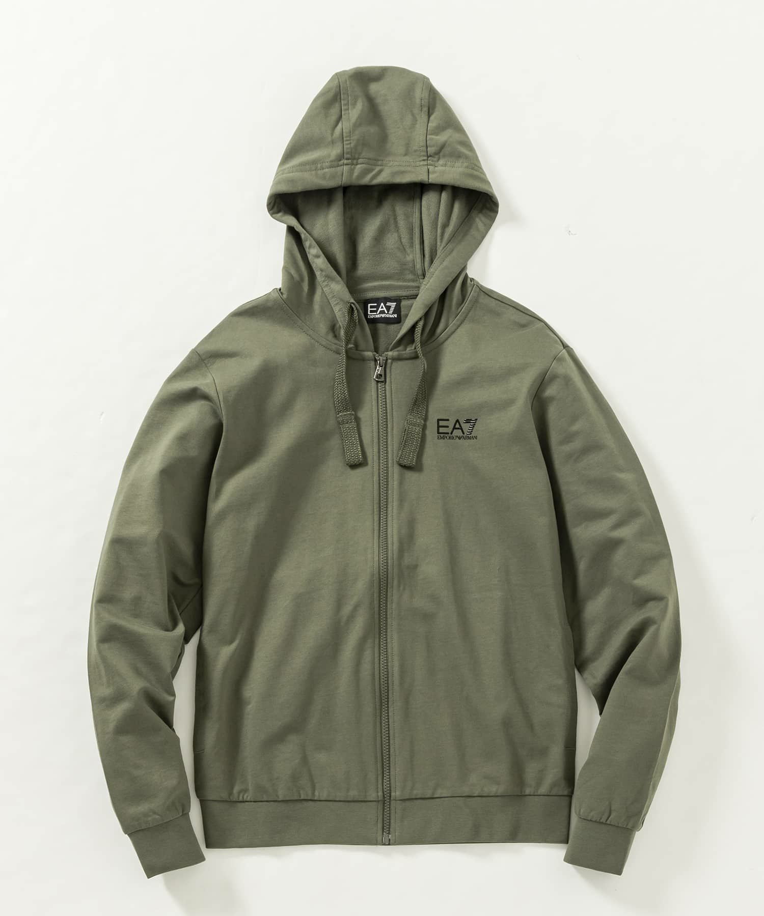 【極美品】エンポリオアルマーニ ジップアップパーカー EA7 カーキ L EMPORIO ARMANI EA7(イーエーセブン)TRAIN CORE ID M HOODIE FZ COFT