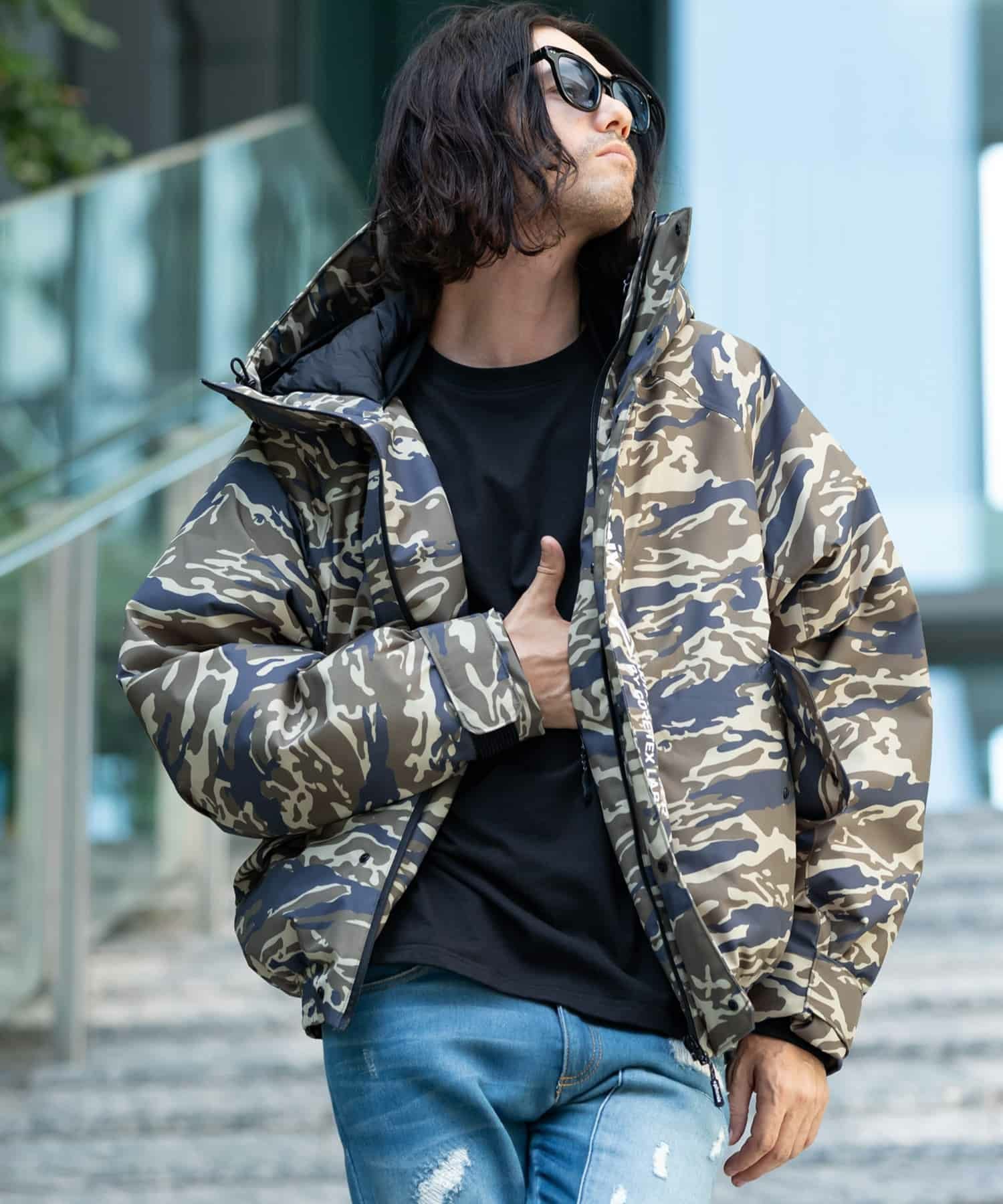 h*o様 fcrbゼブラ柄 ダウンジャケット The North Face ( ノースフェイス ) ゼブラパターンクラシック 96