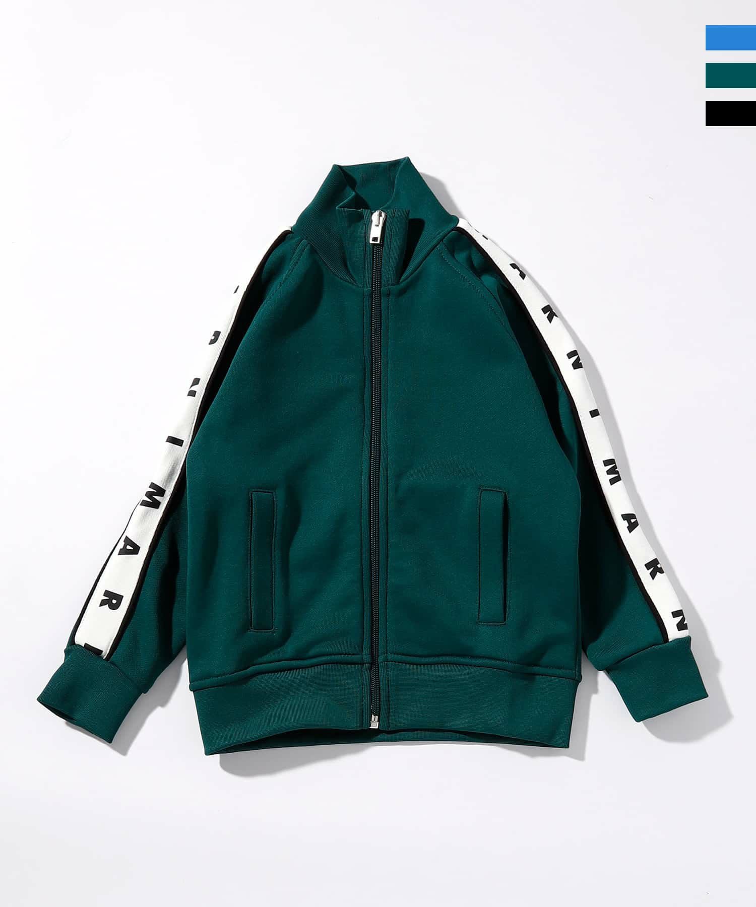 マルニ marni ブルゾン ジャケット 伊製 ロゴワッペン パーカー ジャージ MARNI(マルニ)Kids & Junior 長袖ジップアップブランドロゴジャージ