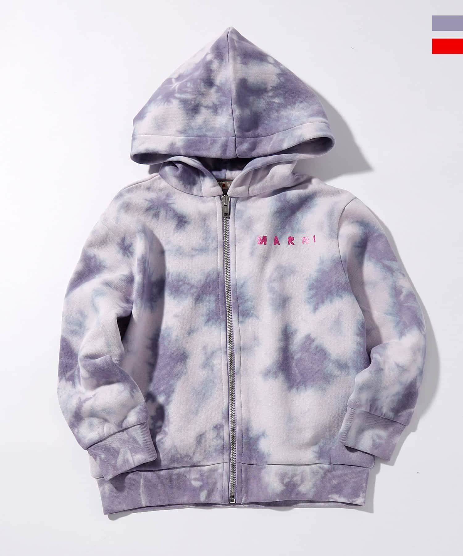 MARNI(マルニ)Kids & Junior タイダイ柄ジップアップフーディー