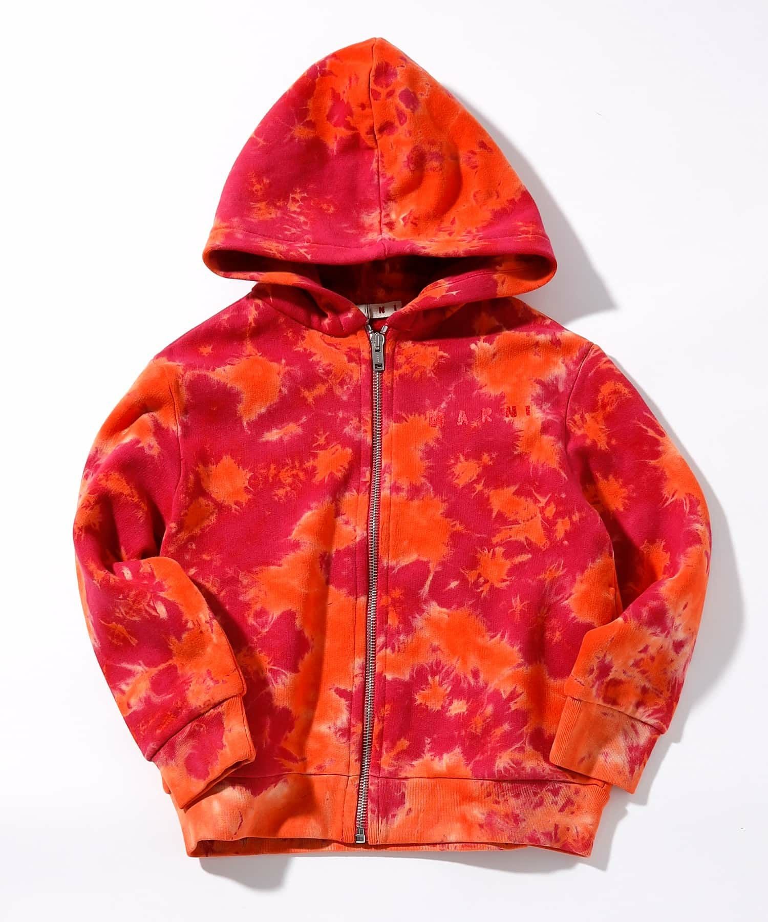 MARNI(マルニ)Kids & Junior タイダイ柄ジップアップフーディー
