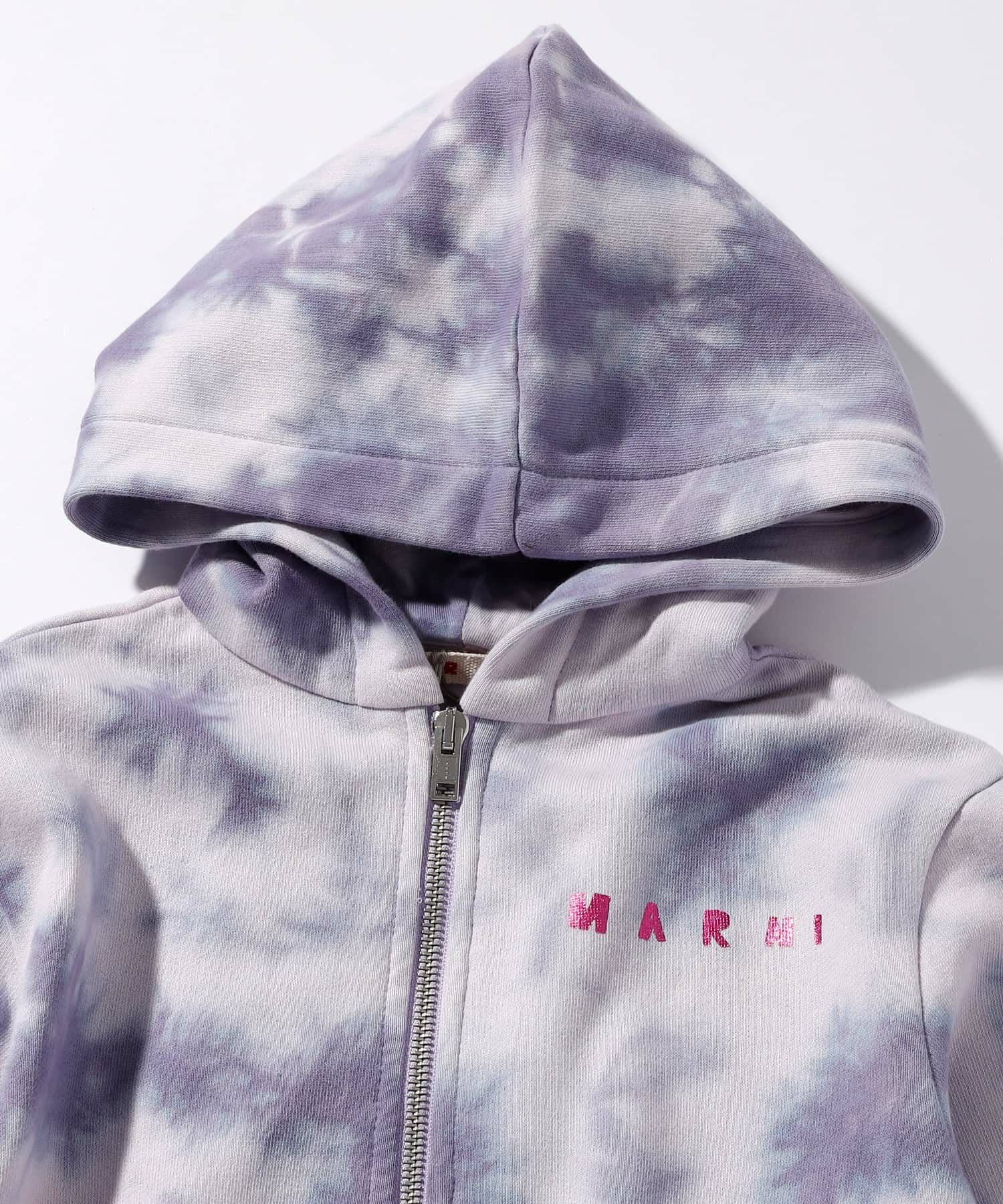 MARNI（マルニ）Junior タイダイ柄ジップアップフーディー MARNI（マルニ） タイダイ柄ジップアップフーディー パーカー 男の子