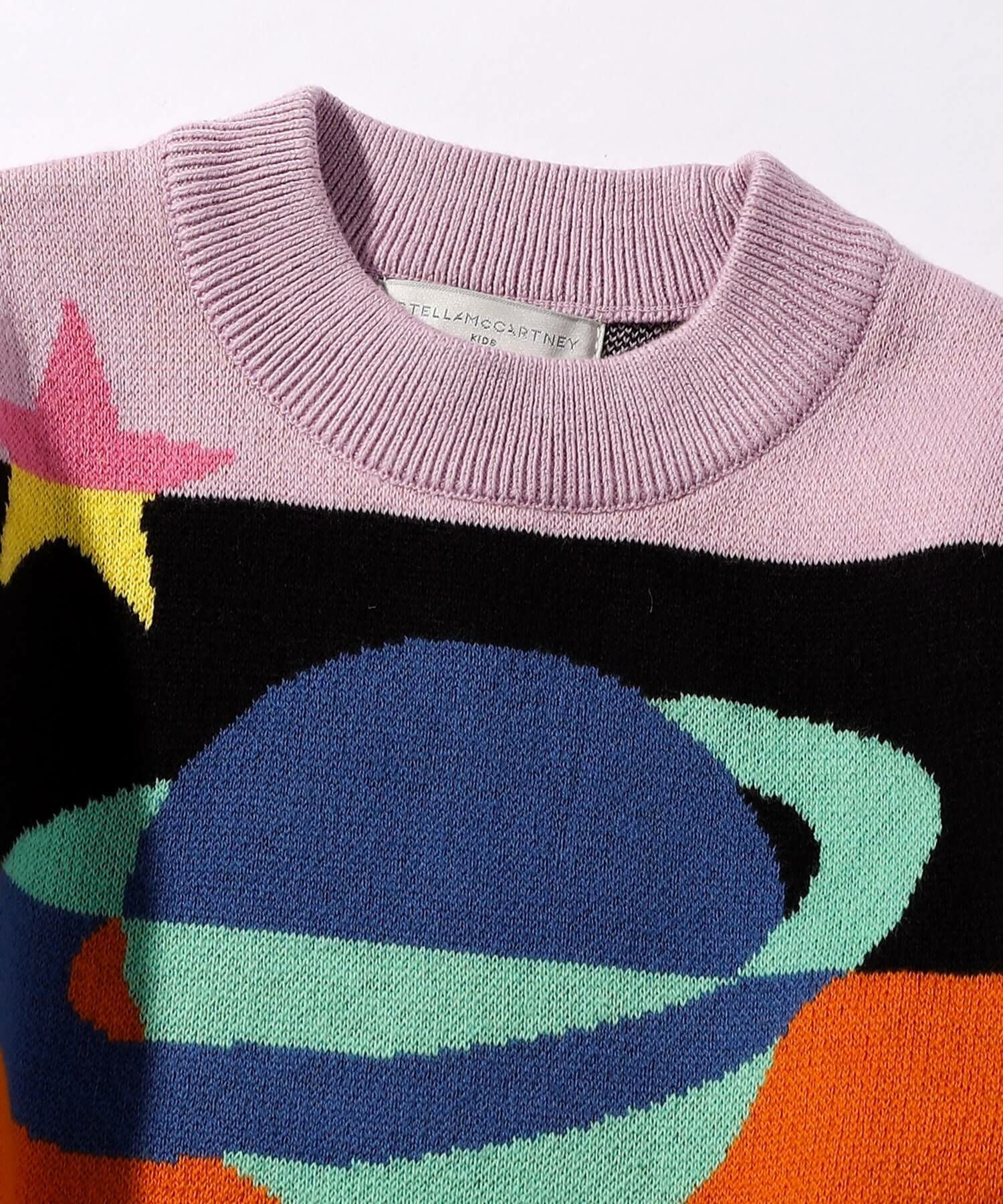 美品▲Stella McCartney ステラマッカートニー ディズニーコラボ ファンタジア レインボー ミッキー コットンニット セーター マルチ S イタリア製 正規品 レディース 美品△Stella McCartney ステラマッカートニー ディズニーコラボ