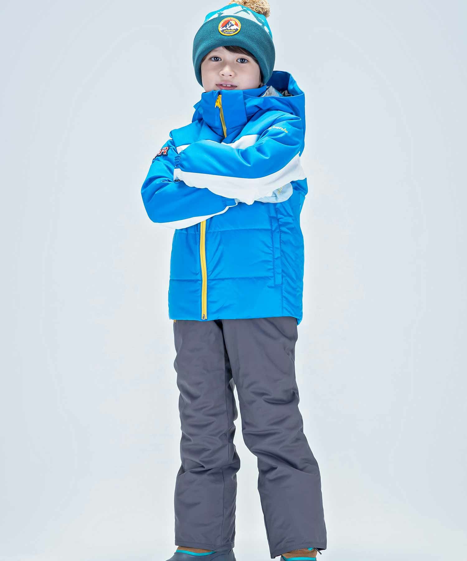 子供用スキーウェア 上下セット 赤青グレー phenix(フェニックス)Winter Treasure Junior Two-piece キッズ/スキー