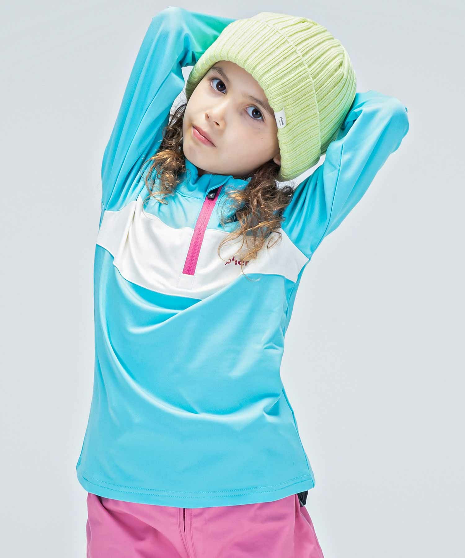 phenix(フェニックス)Crystal Flower Junior 1/2 Zip Tee キッズ