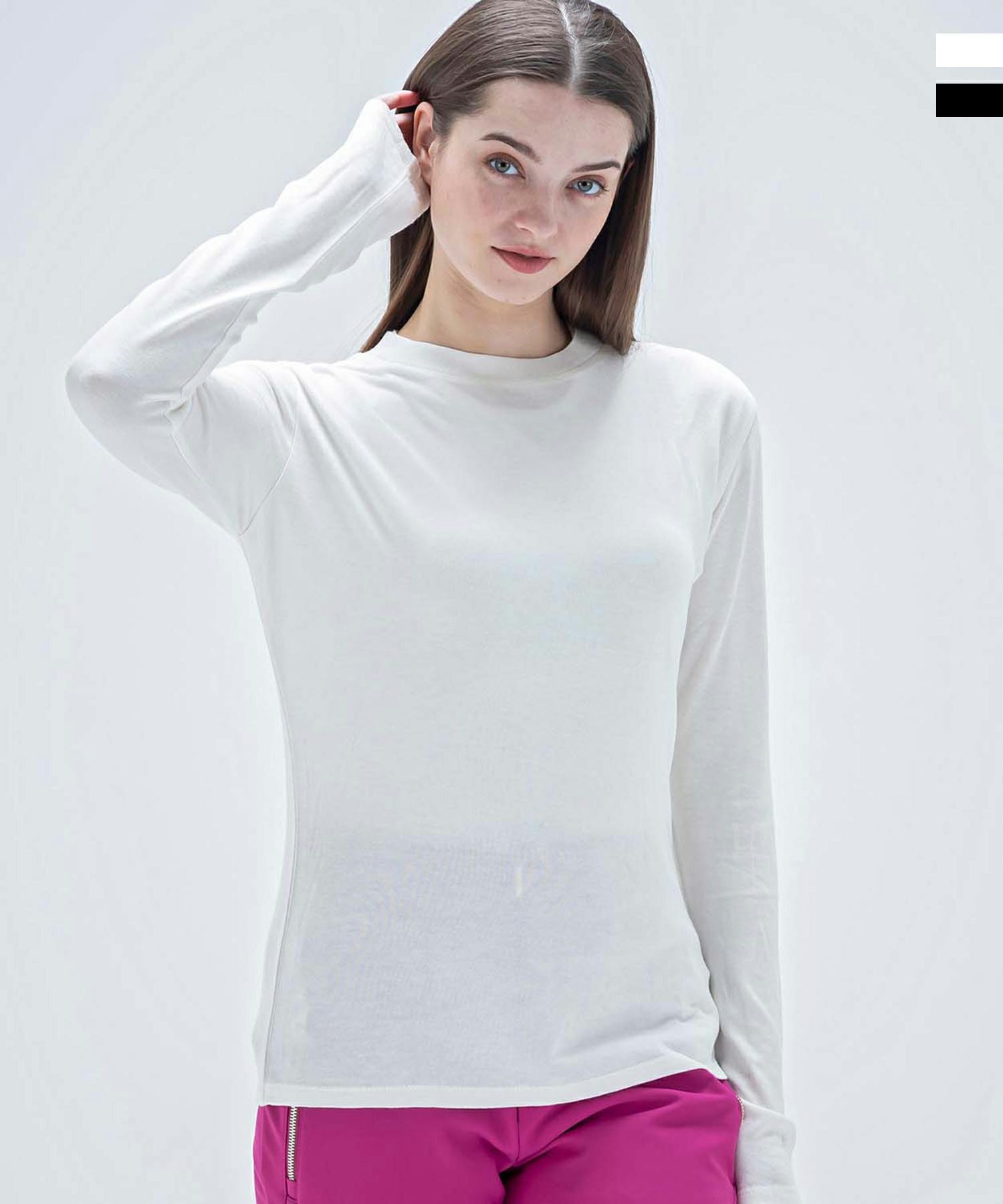 phenix(フェニックス)Super Space-Time Wool Mock Neck Tee/Middle
