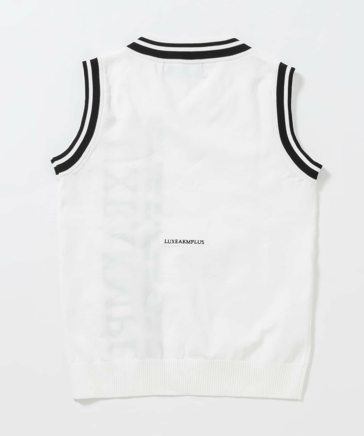 LUXEAKMPLUS 24SS 新品 GOLF 総柄 ロゴ ニット ベスト LUXEAKMPLUS 24SS 新品 GOLF 総柄 ロゴ ニット ベスト 【公式通販】