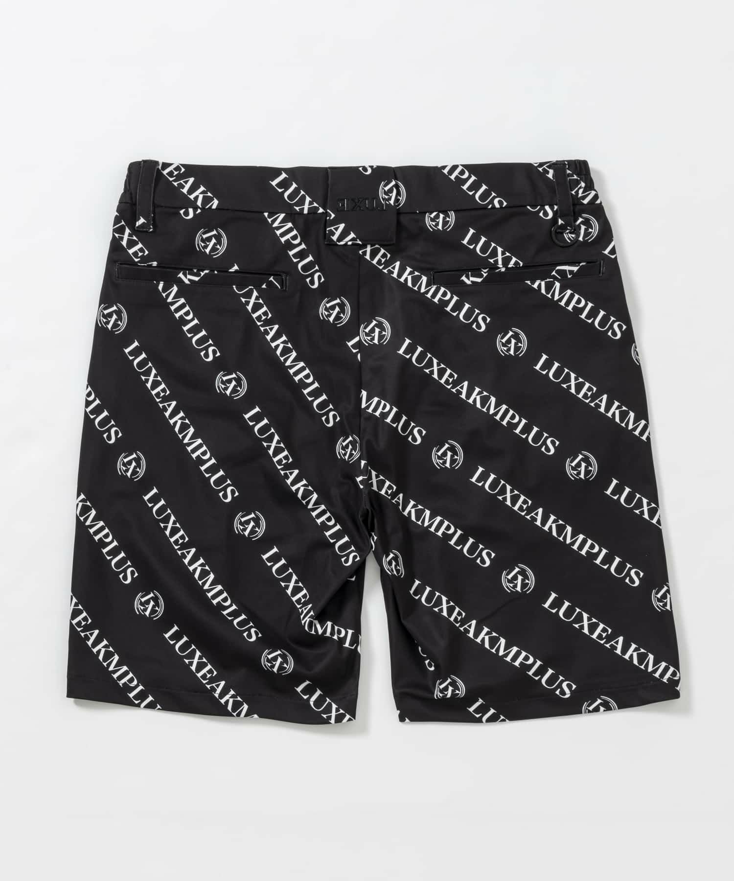 LUXEAKMPLUS(リュクスエイケイエムプラス)ゴルフ 総柄ロゴハーフパンツ