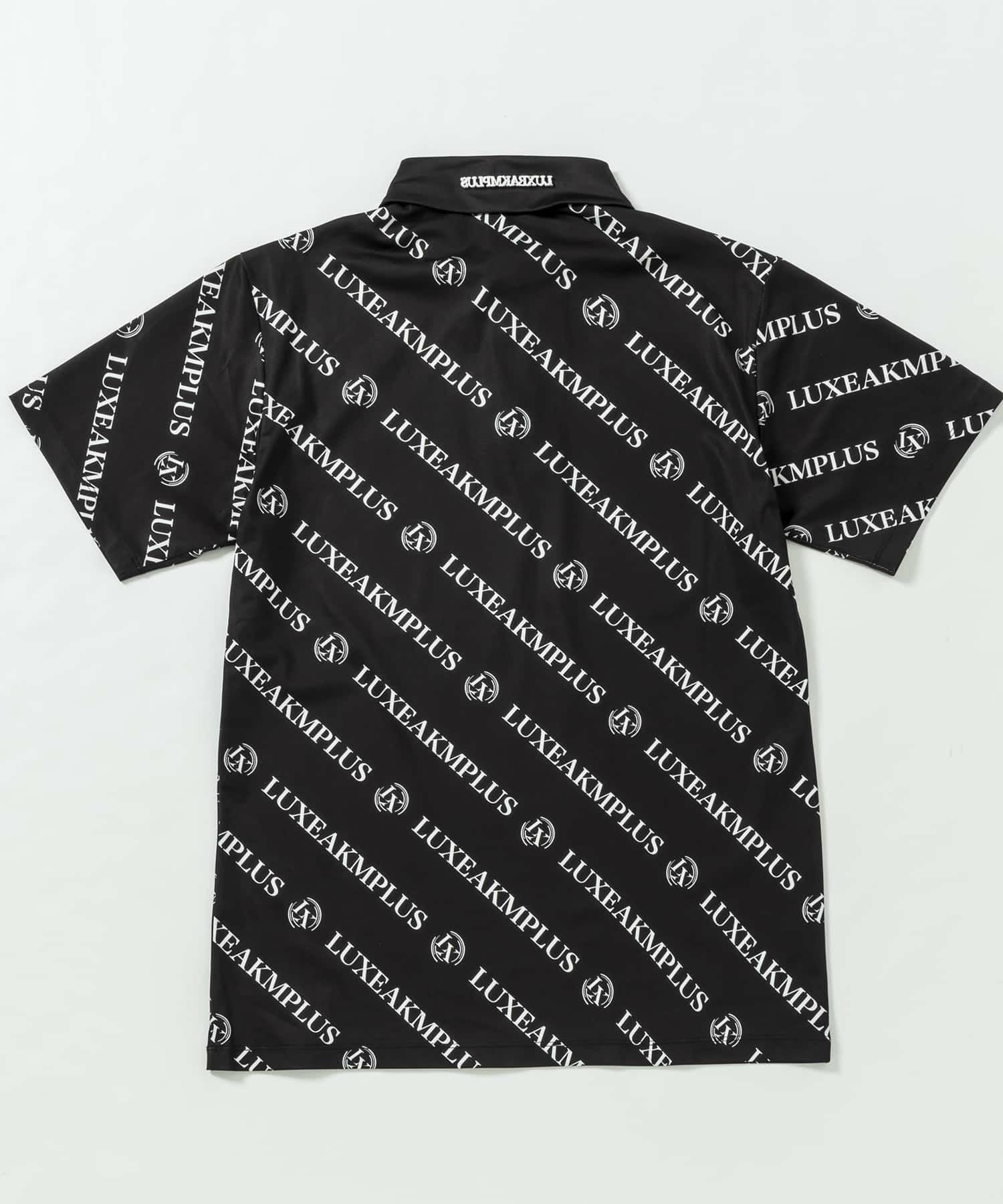 LUXEAKMPLUS(リュクスエイケイエムプラス)ゴルフ 総柄ロゴ半袖