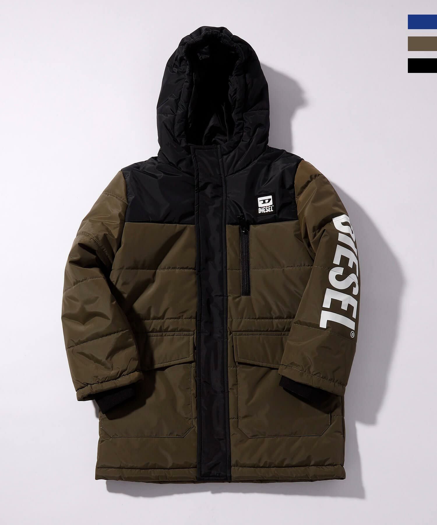 ディーゼルダウンジャケット150〜160cm DIESEL(ディーゼル)Kids & Junior バックプリントブランドロゴダウン