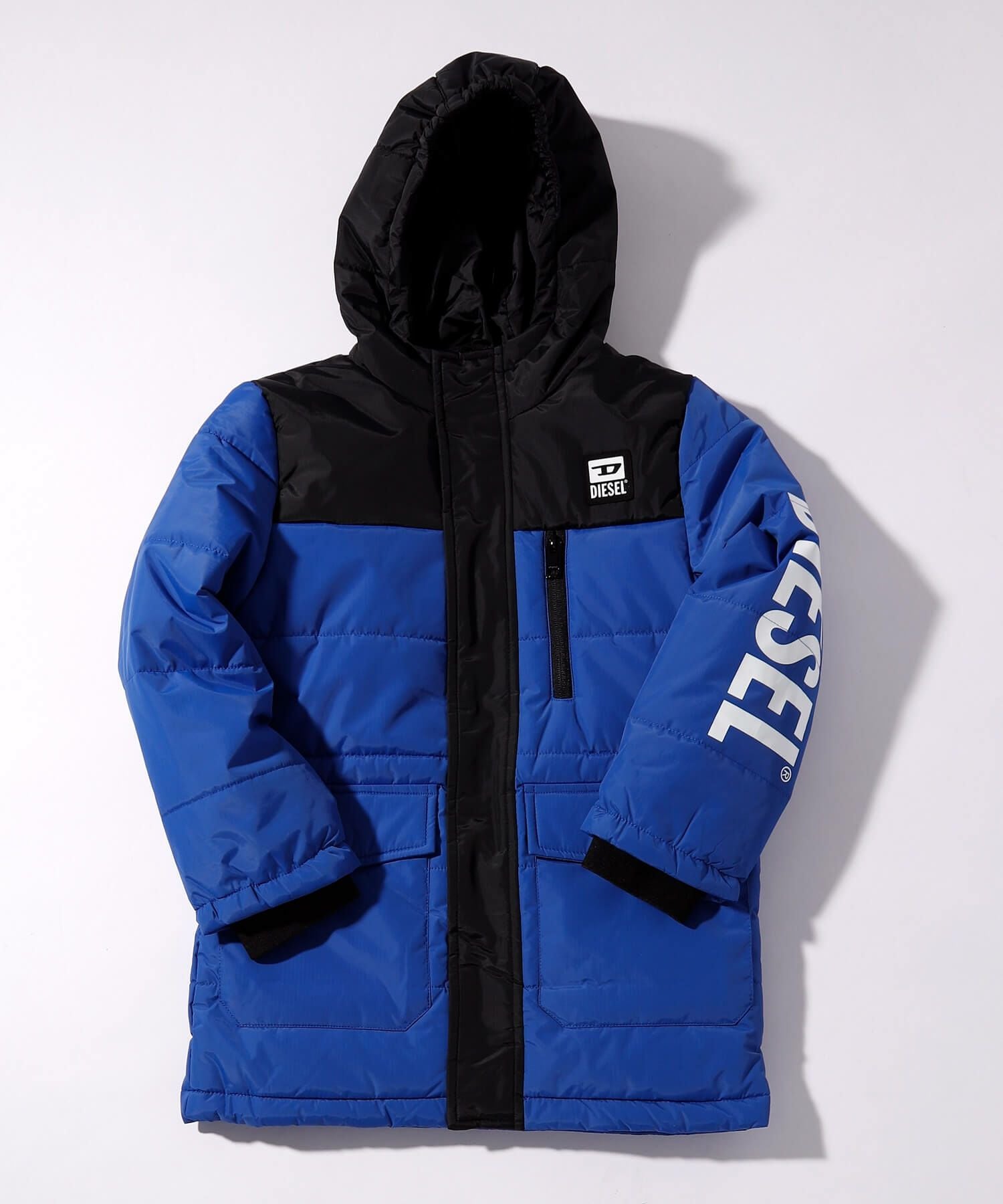 DIESEL KIDSフード付きナイロンジャケット　12Y DIESEL KIDS ブルゾン アウター 入学式 DIESEL（ディーゼル）Kids