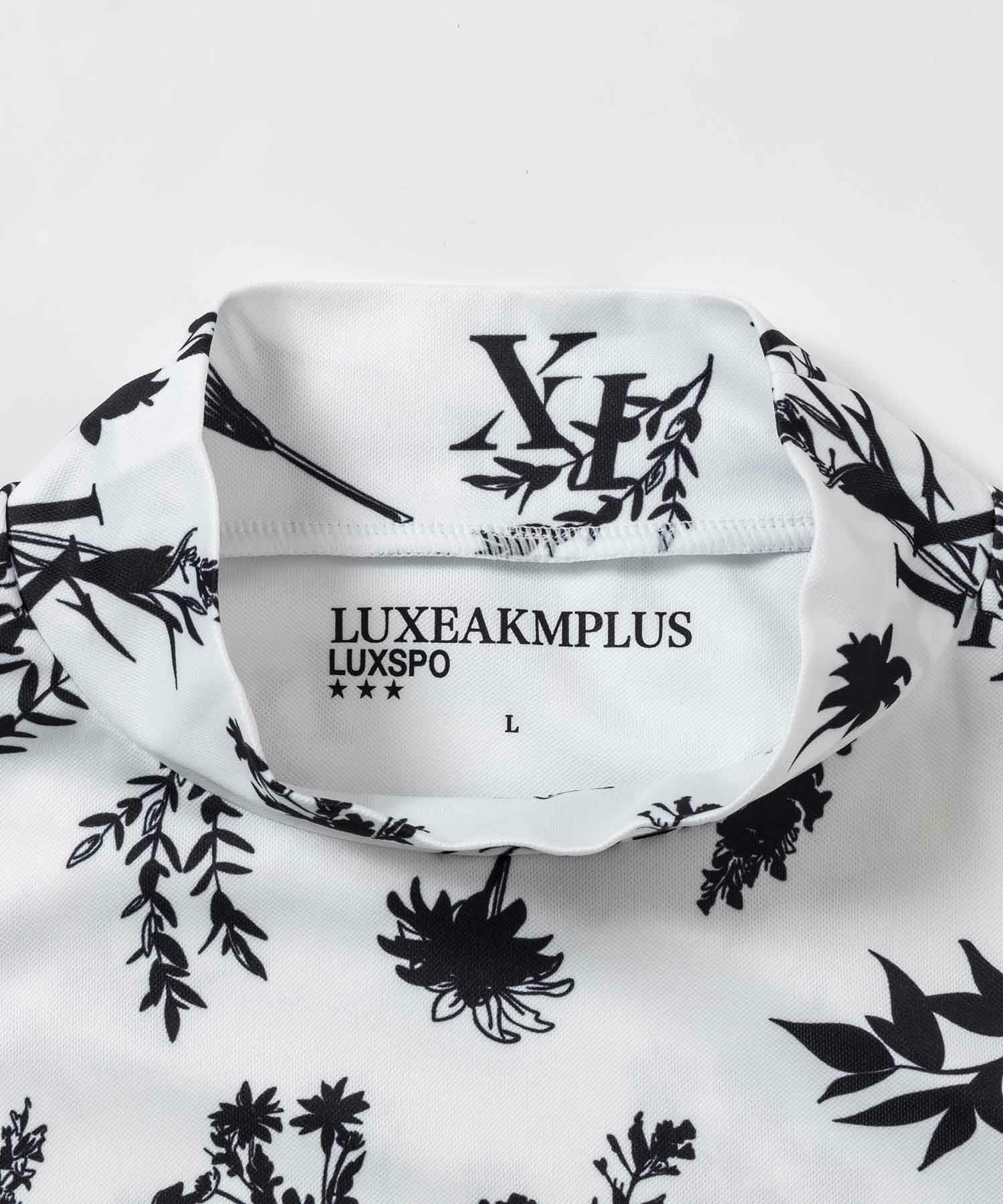 LUXEAKMPLUS(リュクスエイケイエムプラス)ゴルフ ボタニカル半袖モック