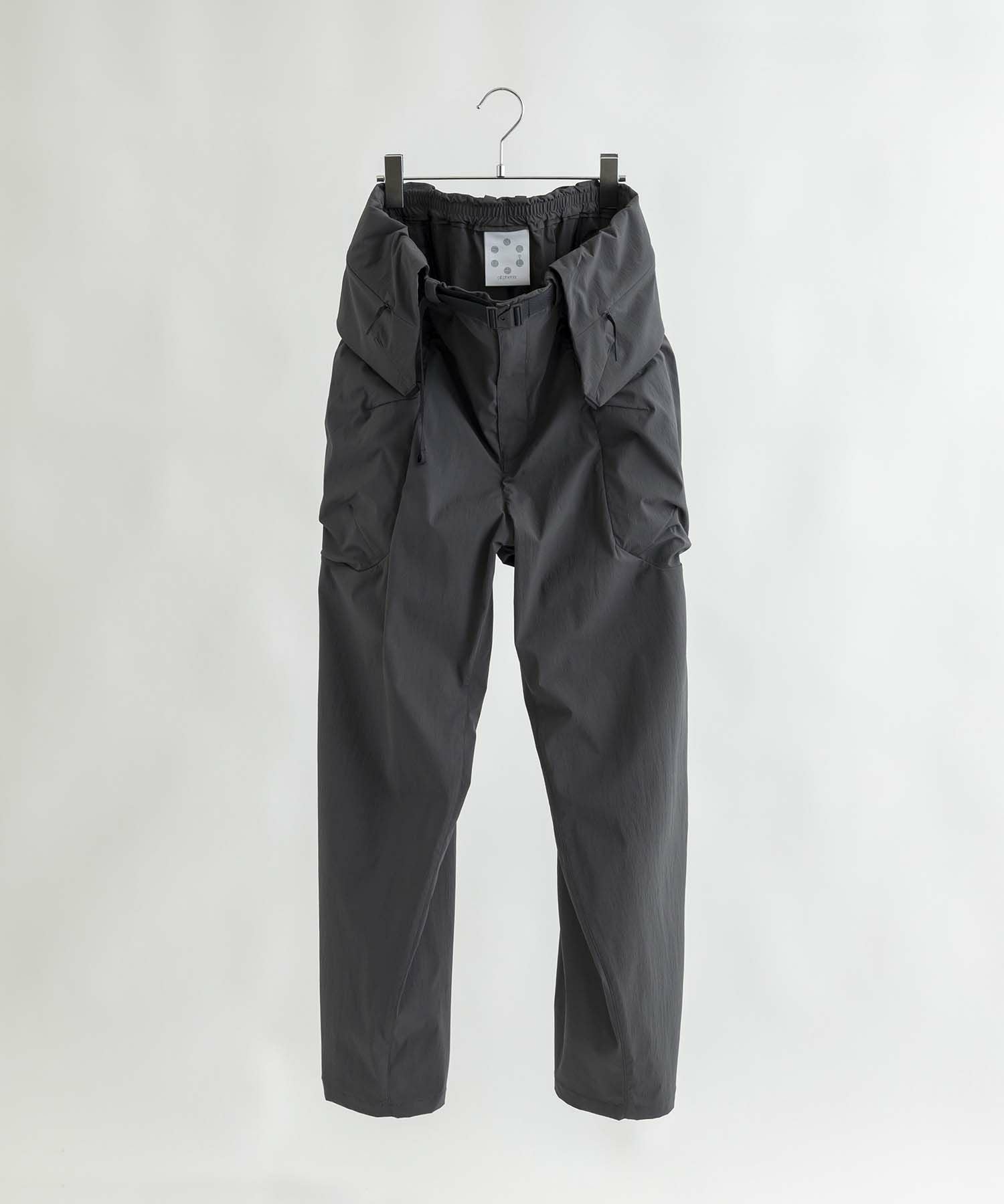 goar.archive マットブラック　パンツ　ジッパー　黒 alk phenix(アルクフェニックス)Zak Pants KAR/ザックパンツ/ザック