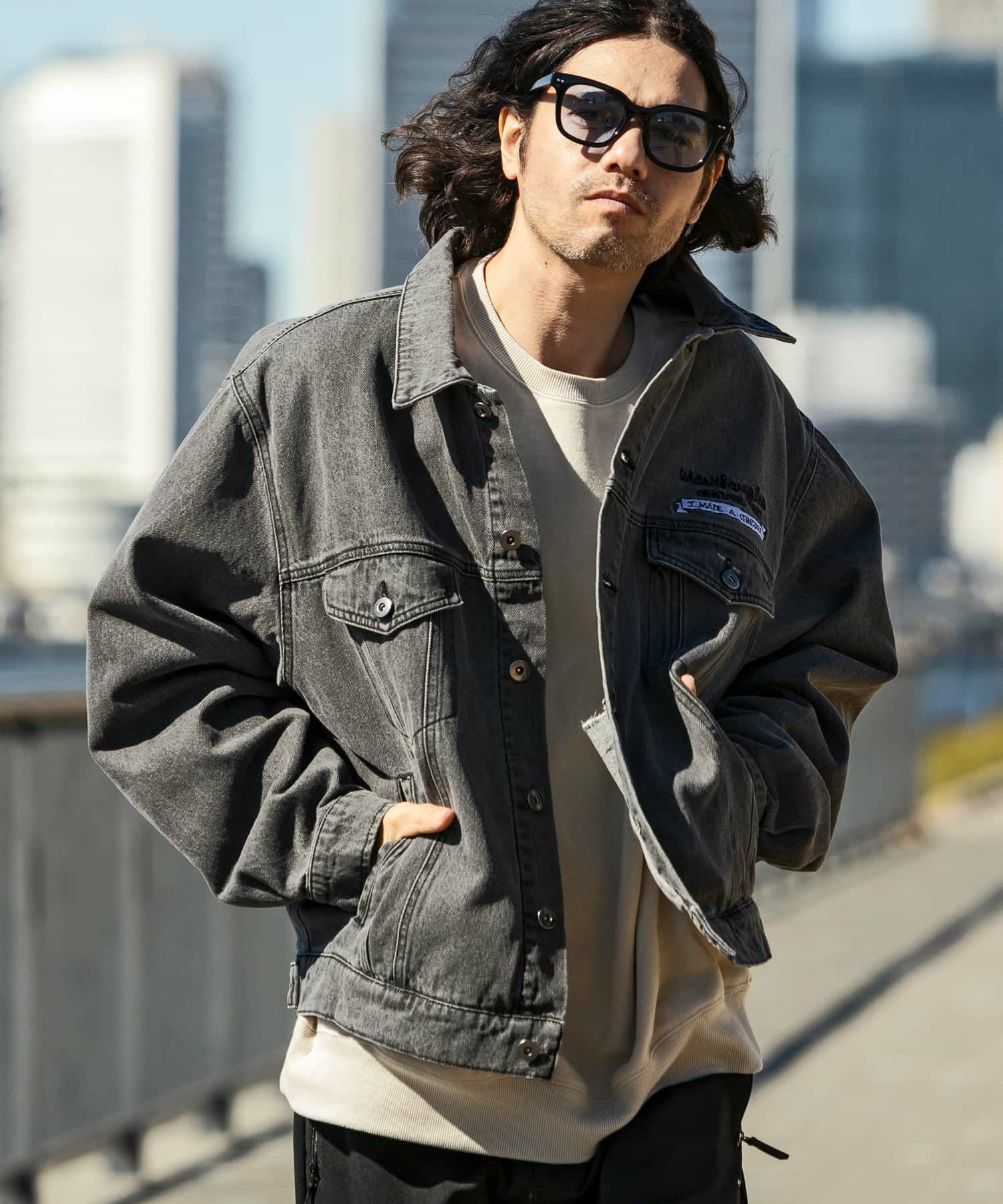 mark Gonzalez マークゴンザレス　ジャケット Mark Gonzales(マーク ゴンザレス)オーバーサイズデニムジャケット