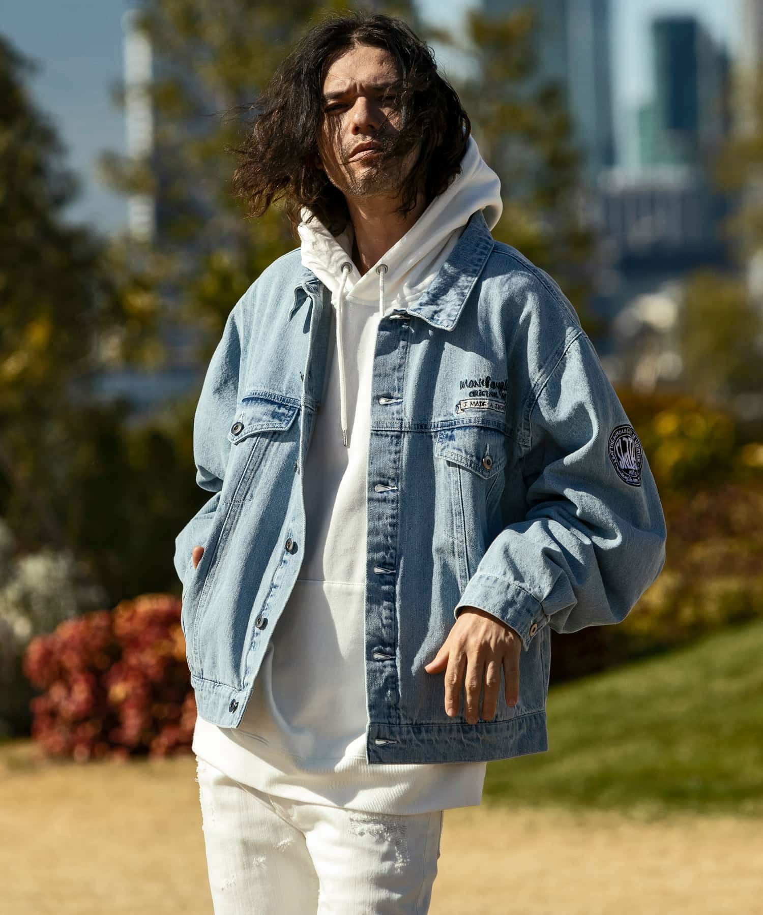 Mark Gonzales(マーク ゴンザレス)オーバーサイズデニムジャケット