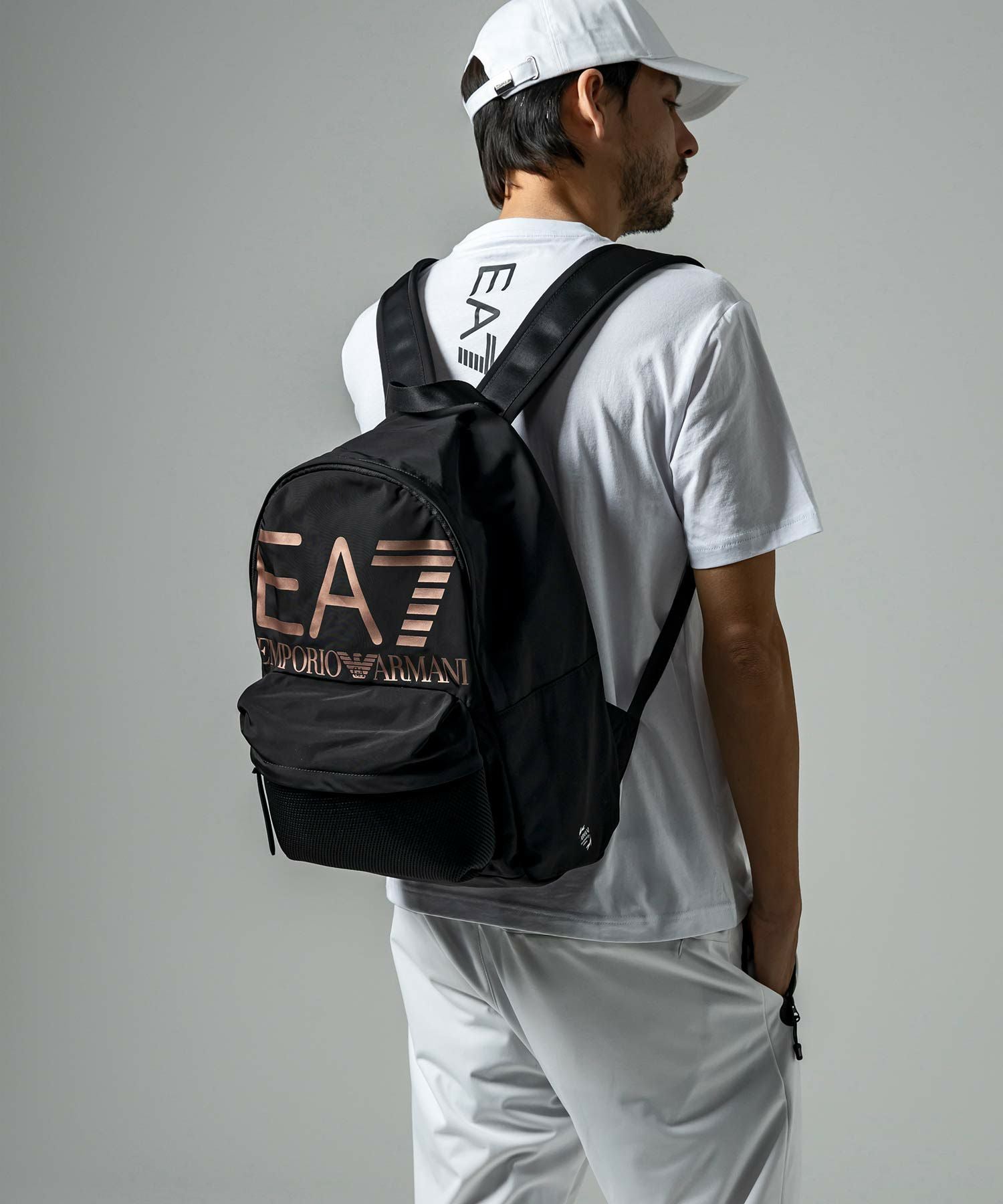 エンポリオアルマーニ　EA7 SSCナポリバックパック EMPORIO ARMANI EA7(イーエーセブン)TRAIN LOGO SERIES U BIG LOGO U