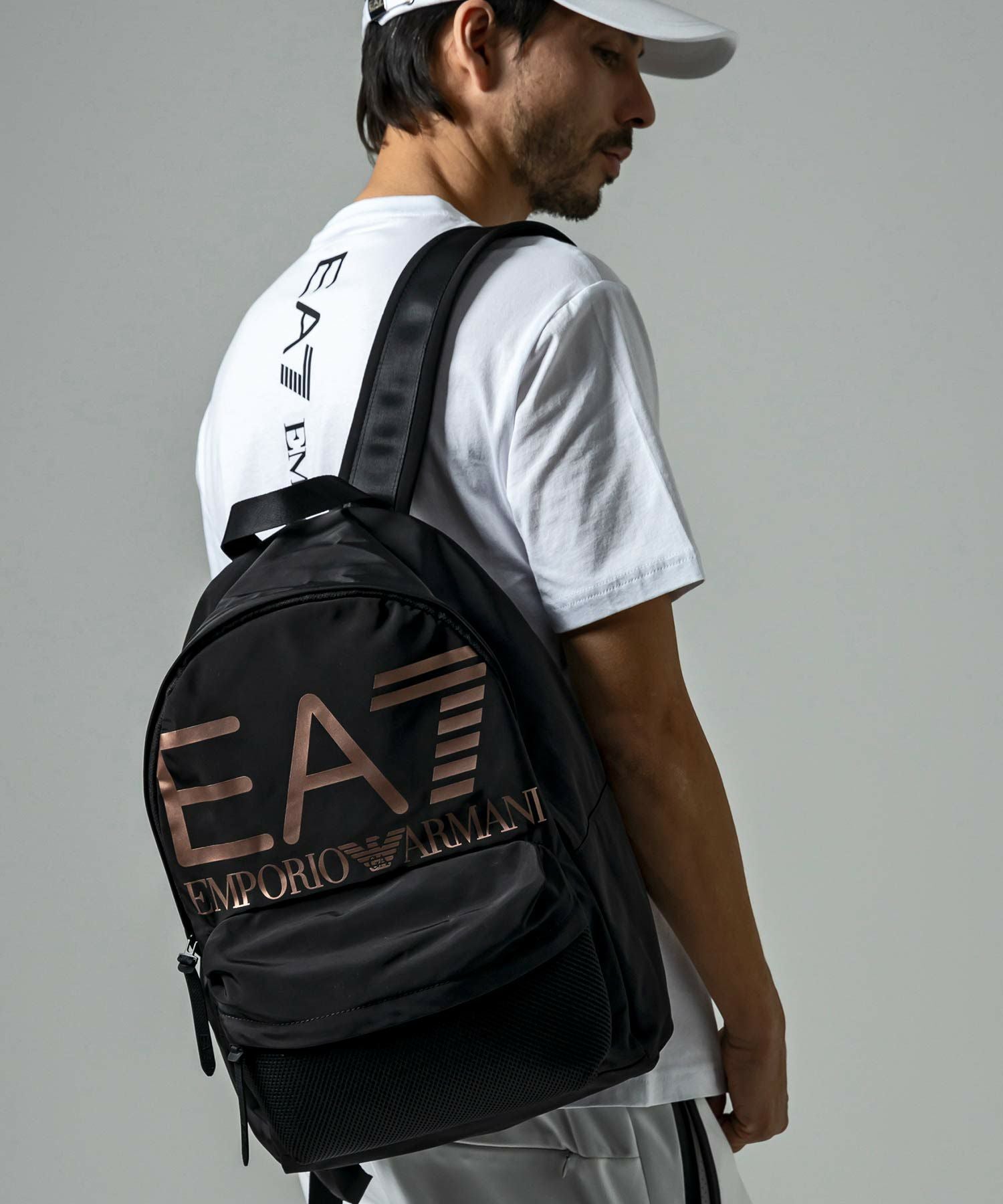 Emporio Armani リュック・バックパック バッグ アルマーニ 良品 EMPORIO ARMANI EA7(イーエーセブン)TRAIN LOGO SERIES U BIG LOGO U