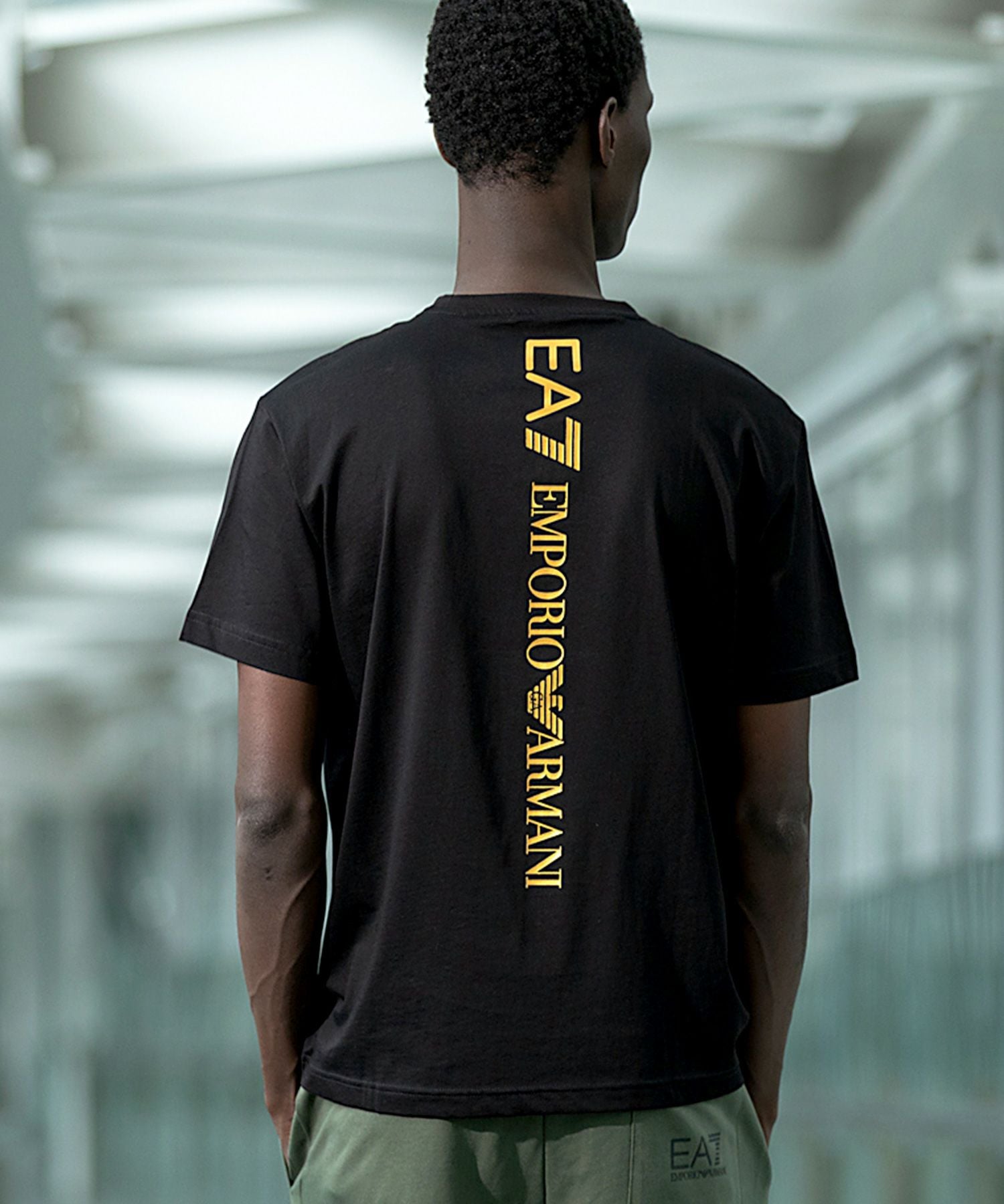 ブルー好きさんのイージーセット アルマーニ EA7 Tシャツ EMPORIO ARMANI EA7(イーエーセブン)TRAIN LOGO SERIES M TEE SS