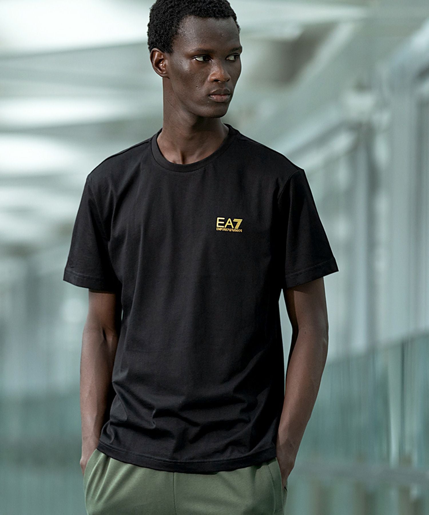 EMPORIO ARMANI EA7(イーエーセブン)TRAIN LOGO SERIES M TEE SS