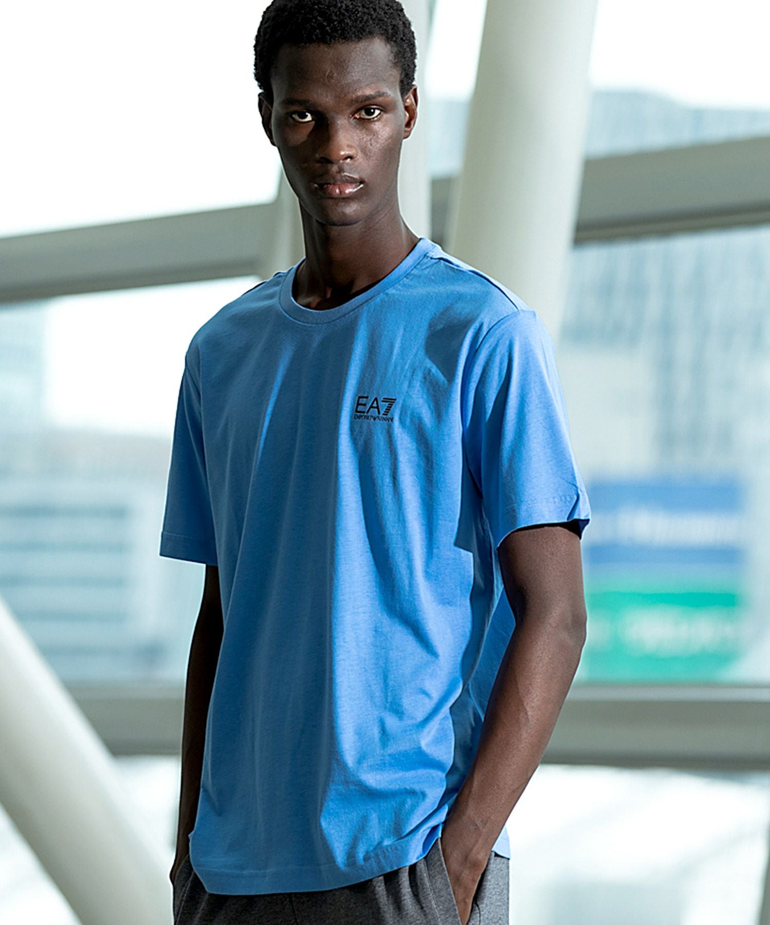 EMPORIO ARMANI EA7(イーエーセブン)TRAIN LOGO SERIES M TEE SS