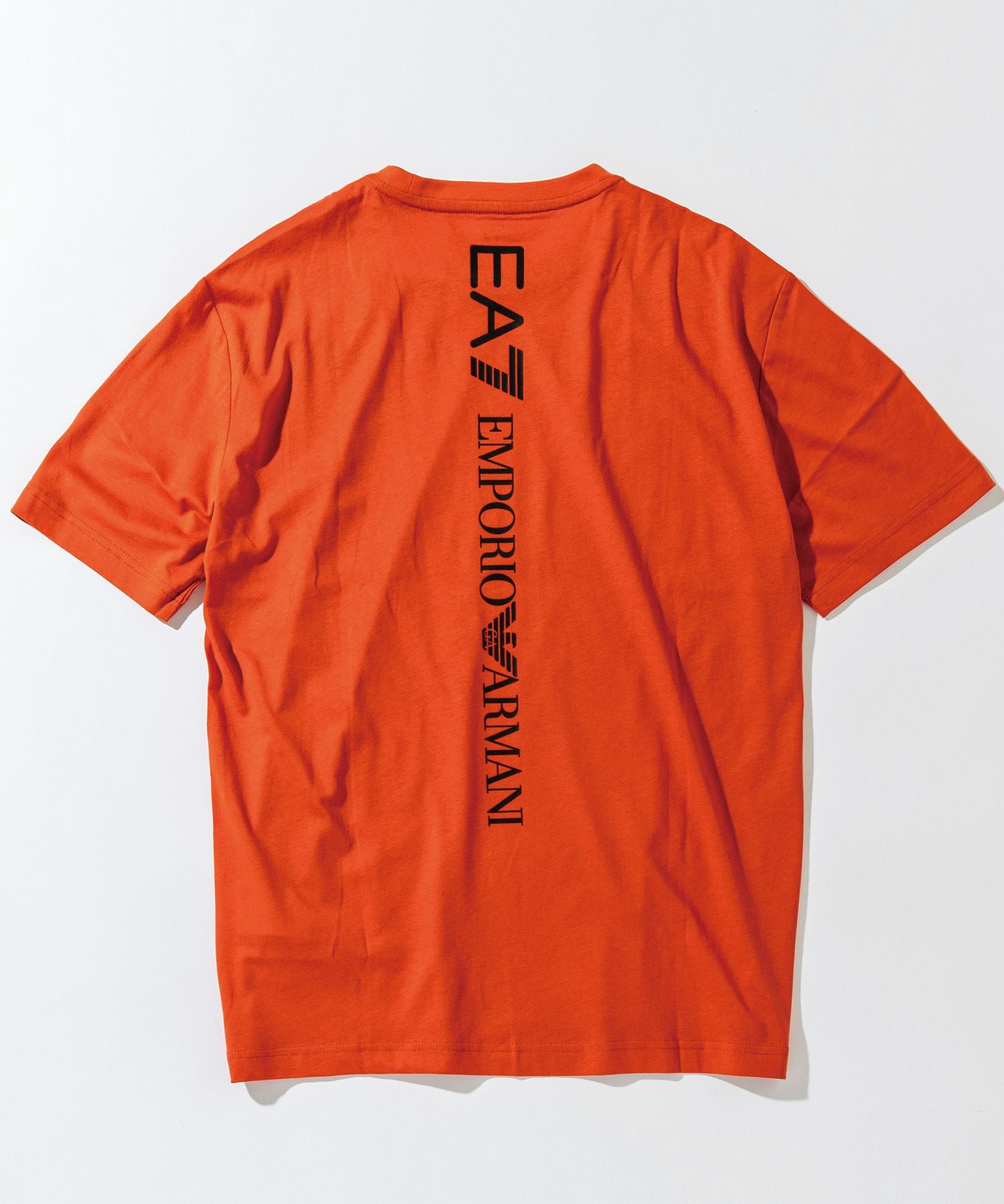 【未使用タグ付】GIORGIO ARMANI 半袖 ニット オレンジ 2XL EMPORIO ARMANI EA7(イーエーセブン)TRAIN LOGO SERIES M TEE SS