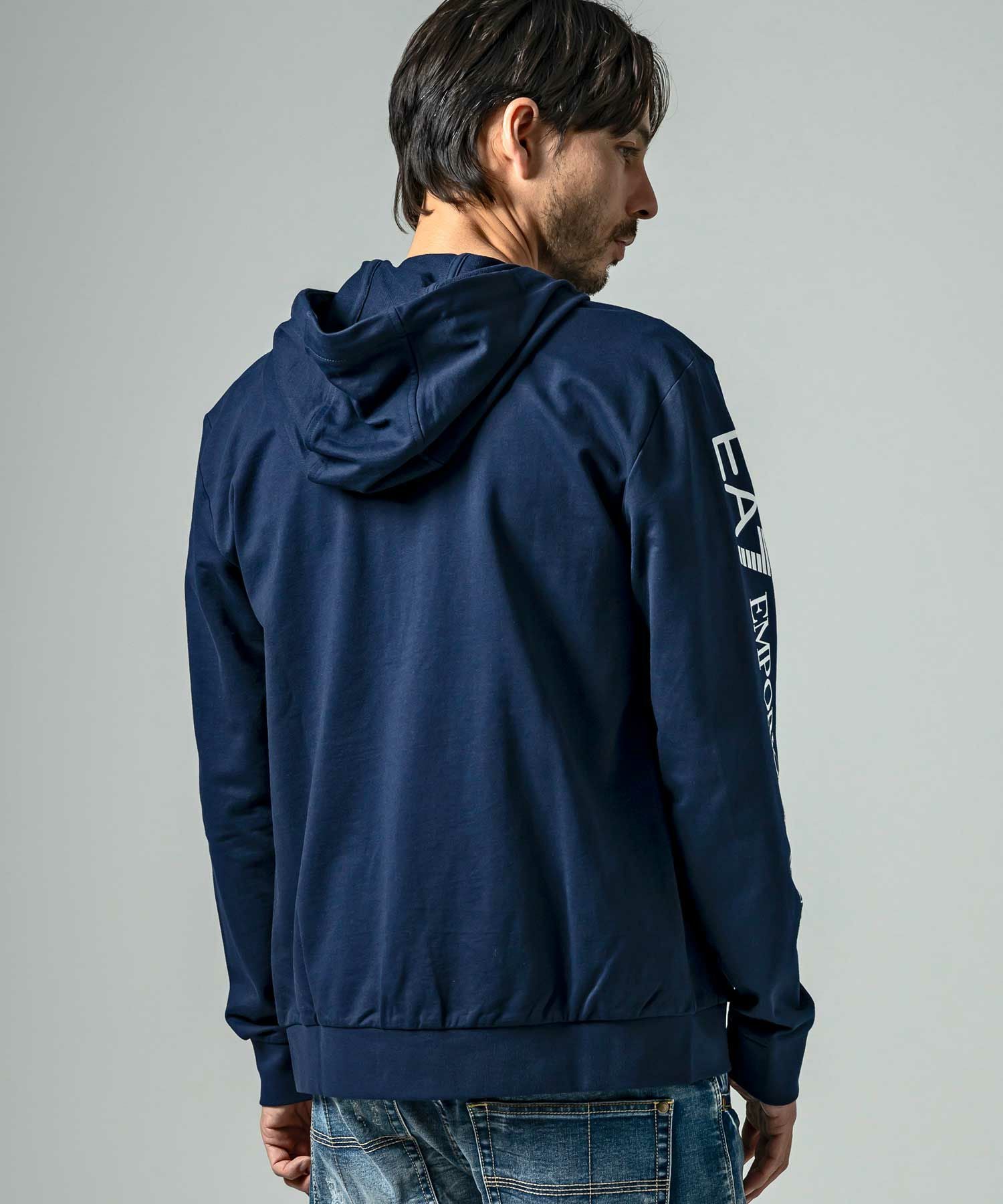 EMPORIO ARMANI EA7(イーエーセブン)TRAIN LOGO SERIES M HOODIE FZ