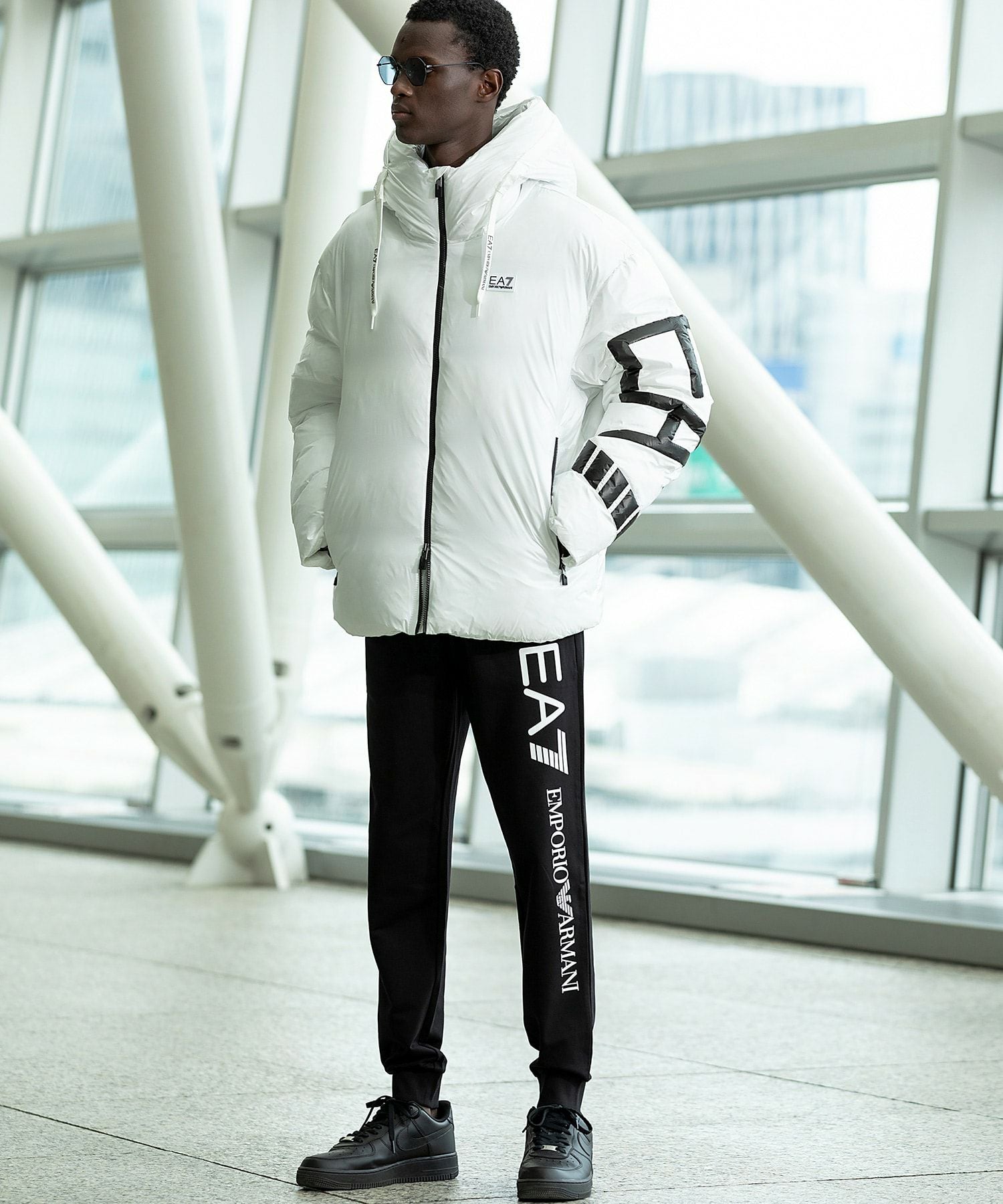 EMPORIO ARMANI EA7(イーエーセブン)TRAIN LOGO SERIES M PANTS CH