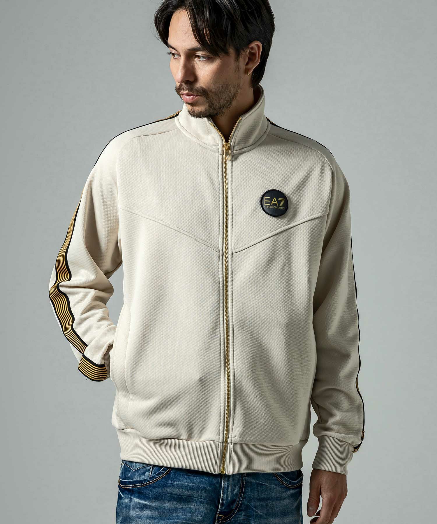 エンポリオアルマーニ HIPPOLYTE ダブル ジャケット 金ボタン カシミヤ EMPORIO ARMANI EA7(イーエーセブン)TRAIN SOCCER 20TH M T-TOP FZ