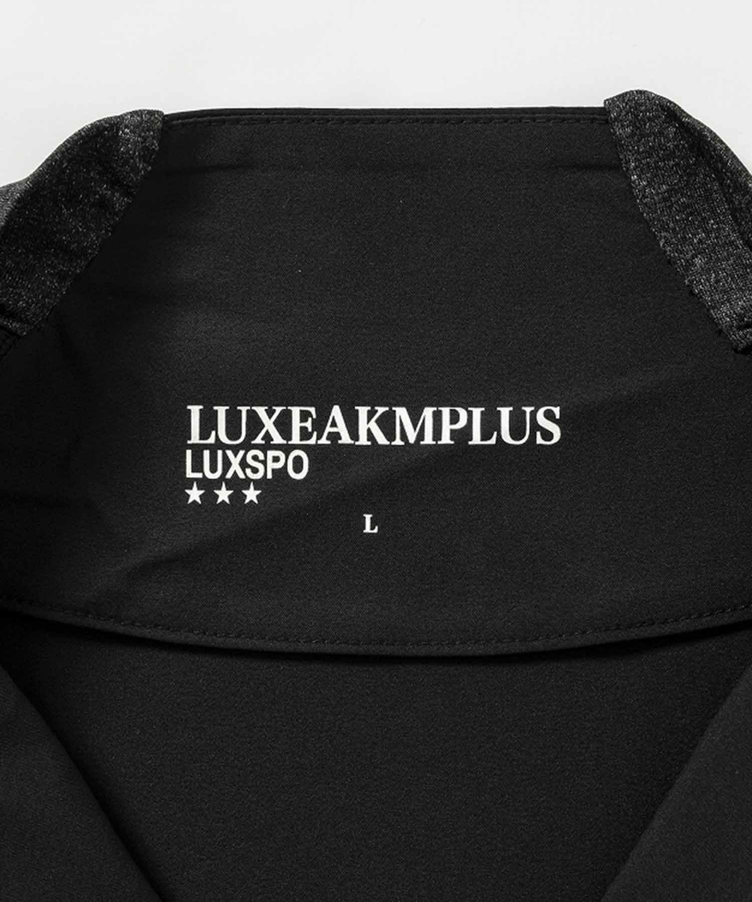 LUXEAKMPLUS(リュクスエイケイエムプラス)ゴルフ 配色ハーフジップ半袖