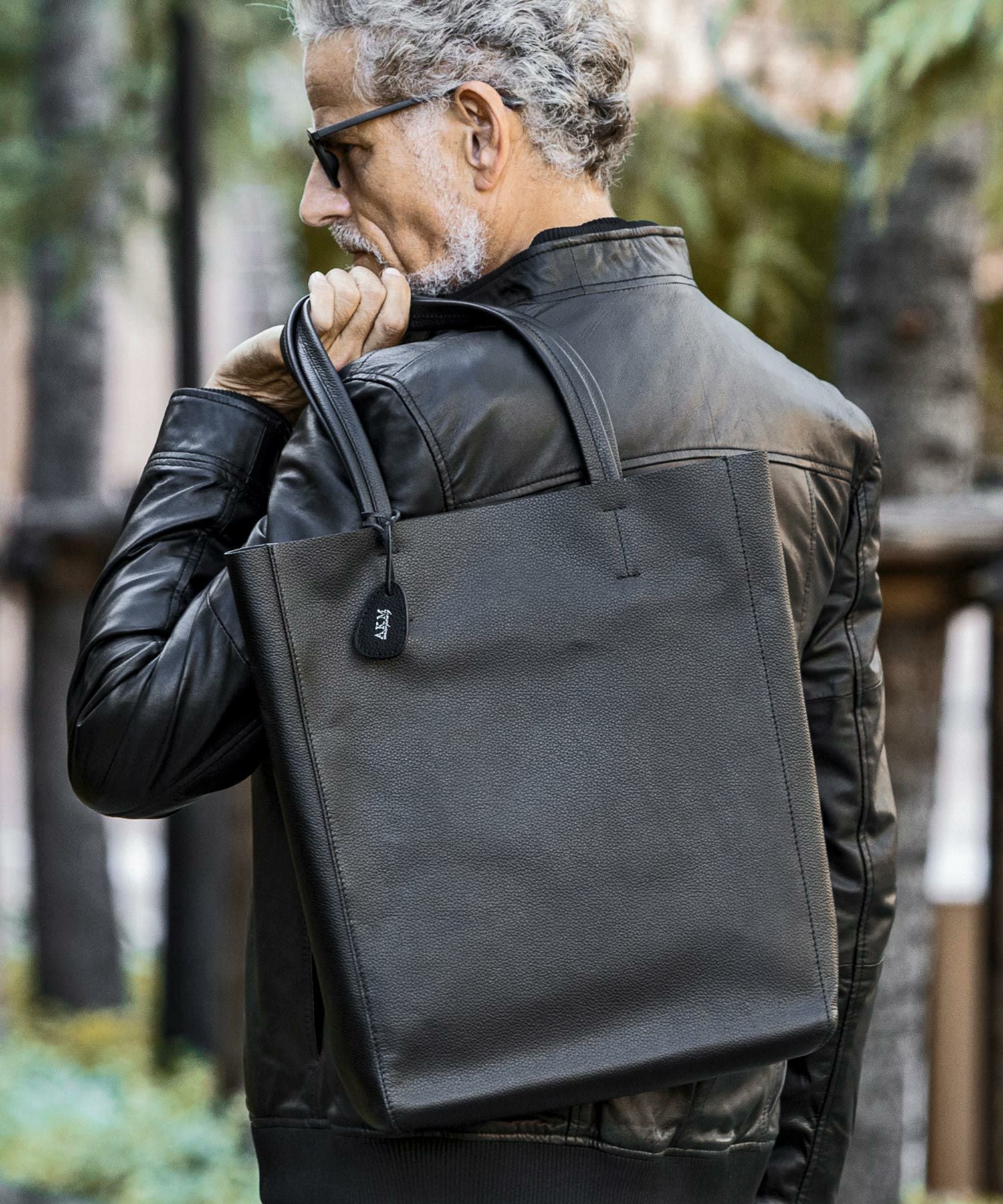 期間限定特別価格/AKM/レザー ボストンバッグ AKM Contemporary(エイケイエムコンテンポラリー)バーティカルレザー