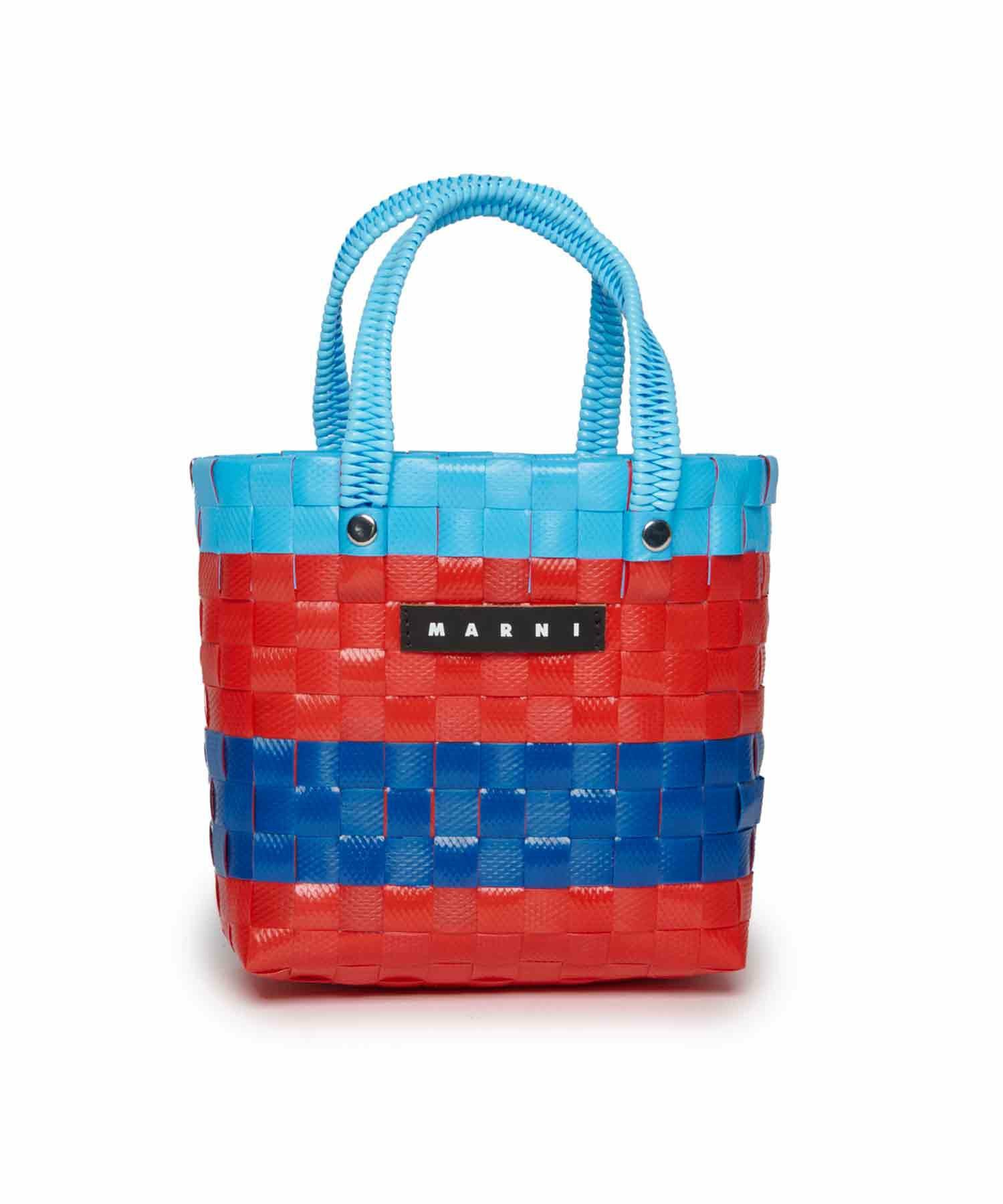 MARNI マルニ かごバッグ ブルー×レッド MARNI(マルニ)Kids & Junior MW81F - SUNDAY MORNING BAG BORSA