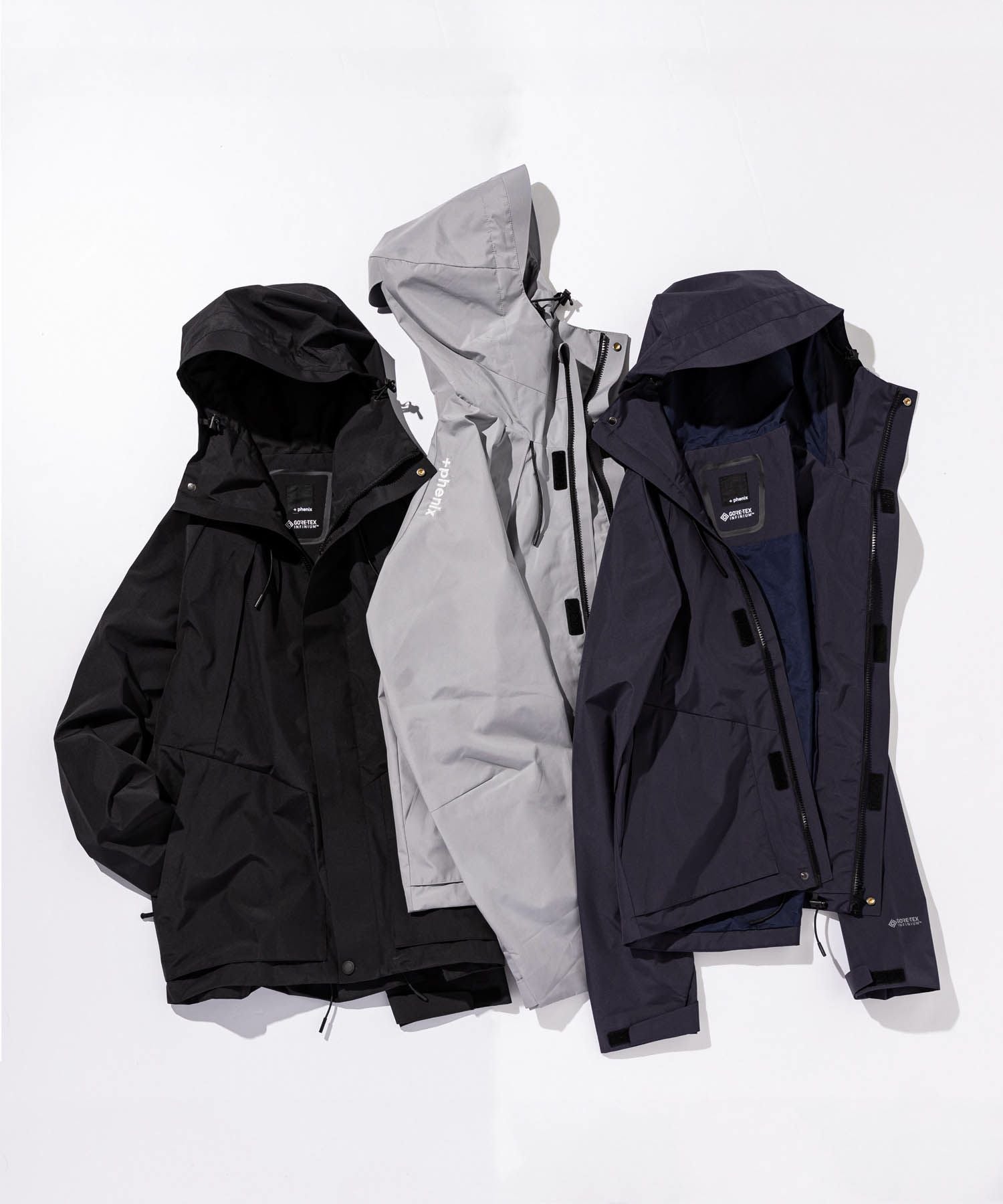 新品GORE-TEX INFINIUM マウンテンパーカー ブラック　L phenix(プラスフェニックス)GORE-TEX INFINIUM Mountain Parka