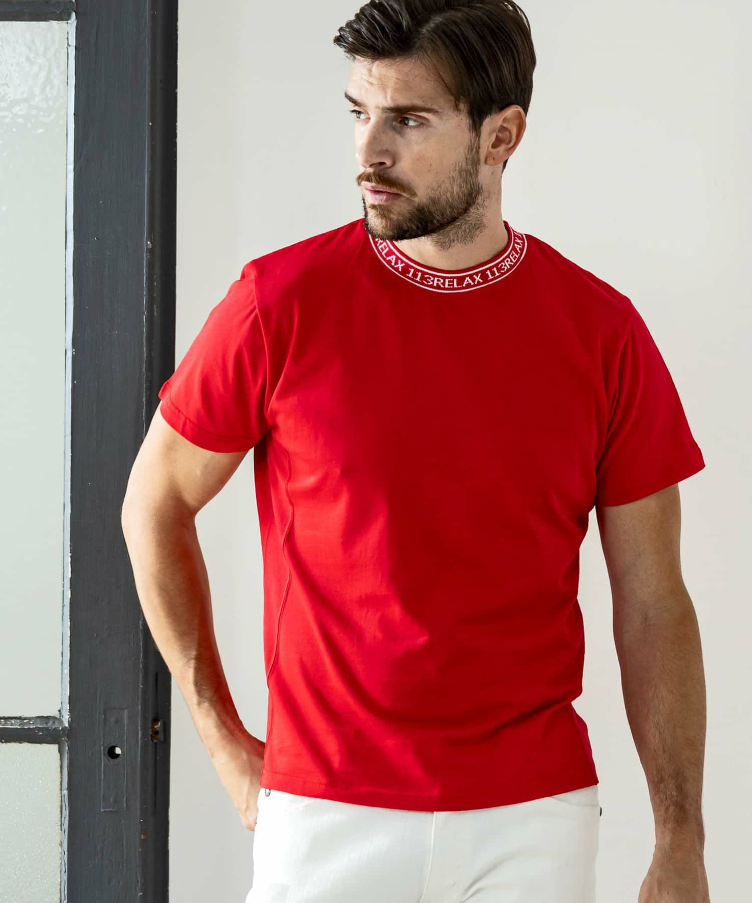 【極美品、L】 ウノピゥウノウグァーレトレ クルーネック Tシャツ 1PIU1UGUALE3 RELAX(ウノピゥウノウグァーレトレ リラックス