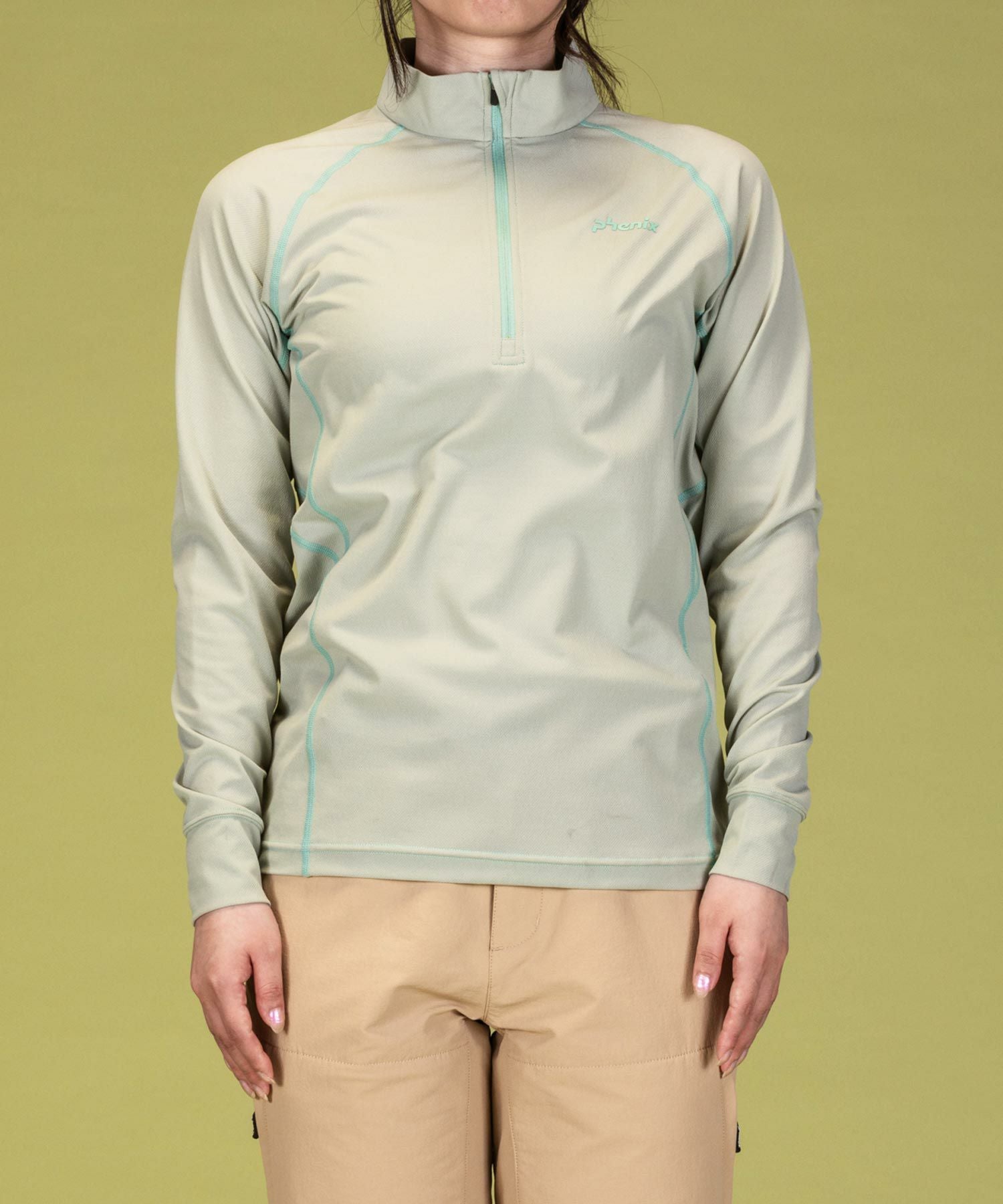 phenix outdoor(フェニックスアウトドア)ハーフジップ長袖Tシャツ