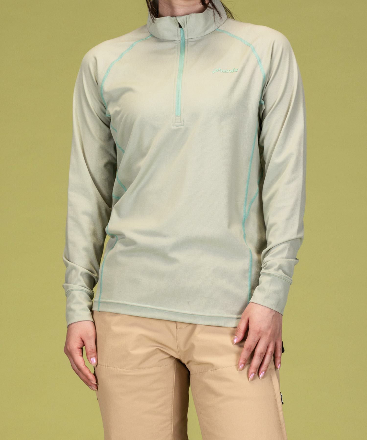 phenix outdoor(フェニックスアウトドア)ハーフジップ長袖Tシャツ