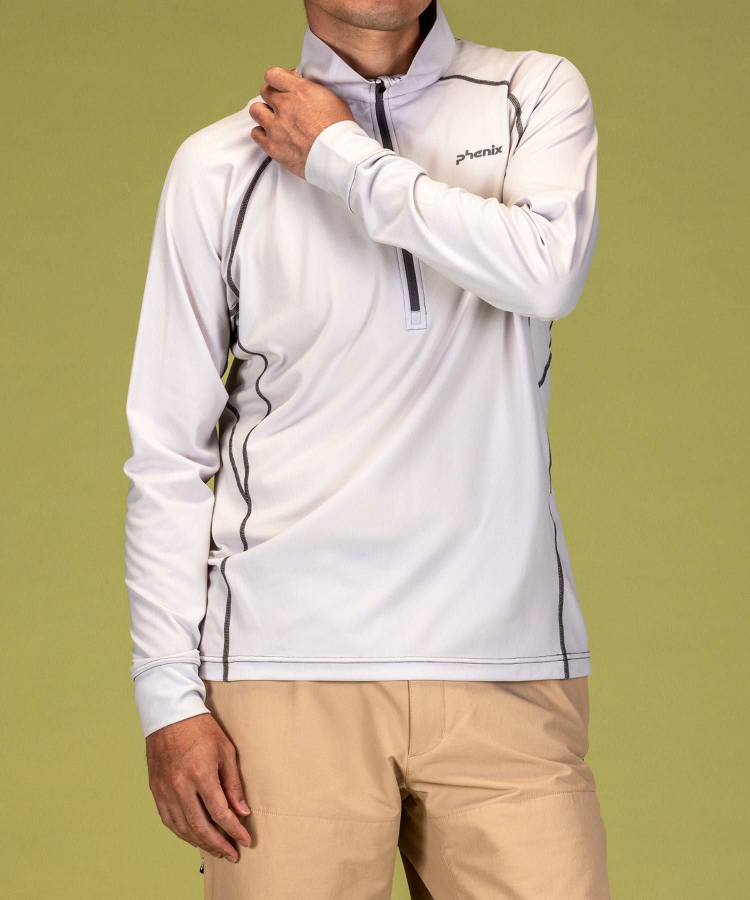 phenix outdoor(フェニックスアウトドア)ハーフジップ長袖Tシャツ
