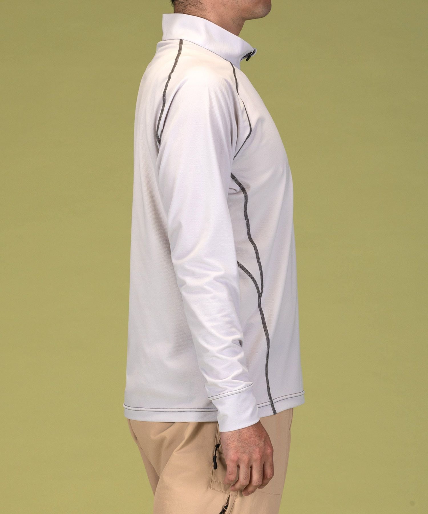 MARK＆LONA ハーフジップ ロングスリーブ モックネック Tシャツ 38 新品】MARK&LONA マークアンドロナ 2024年モデル モックネック 半袖T